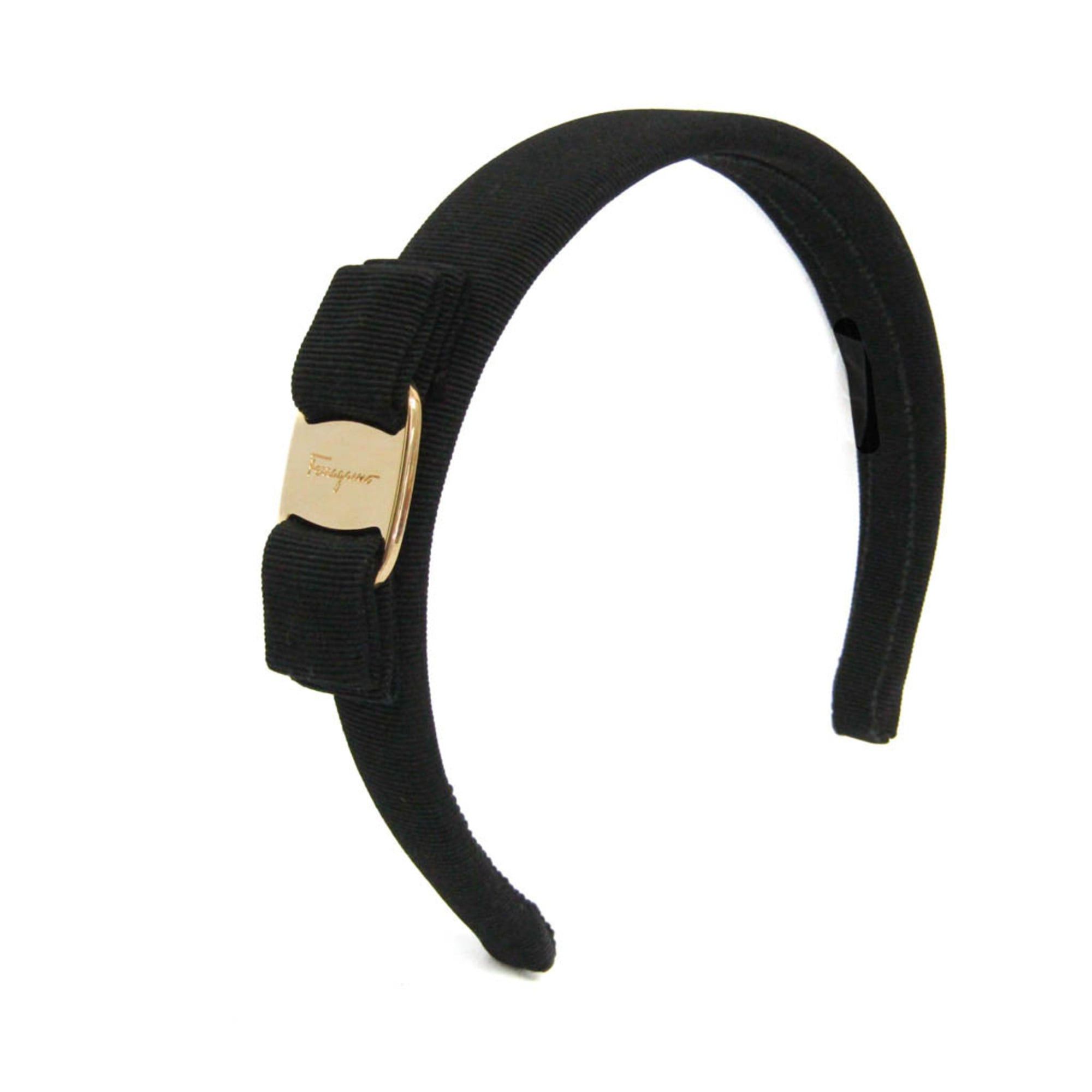 Salvatore Ferragamo Salvatore Ferragamo Vara Cotton Women's Alice Band Black Size ONE SIZE - 1 Thumbnail