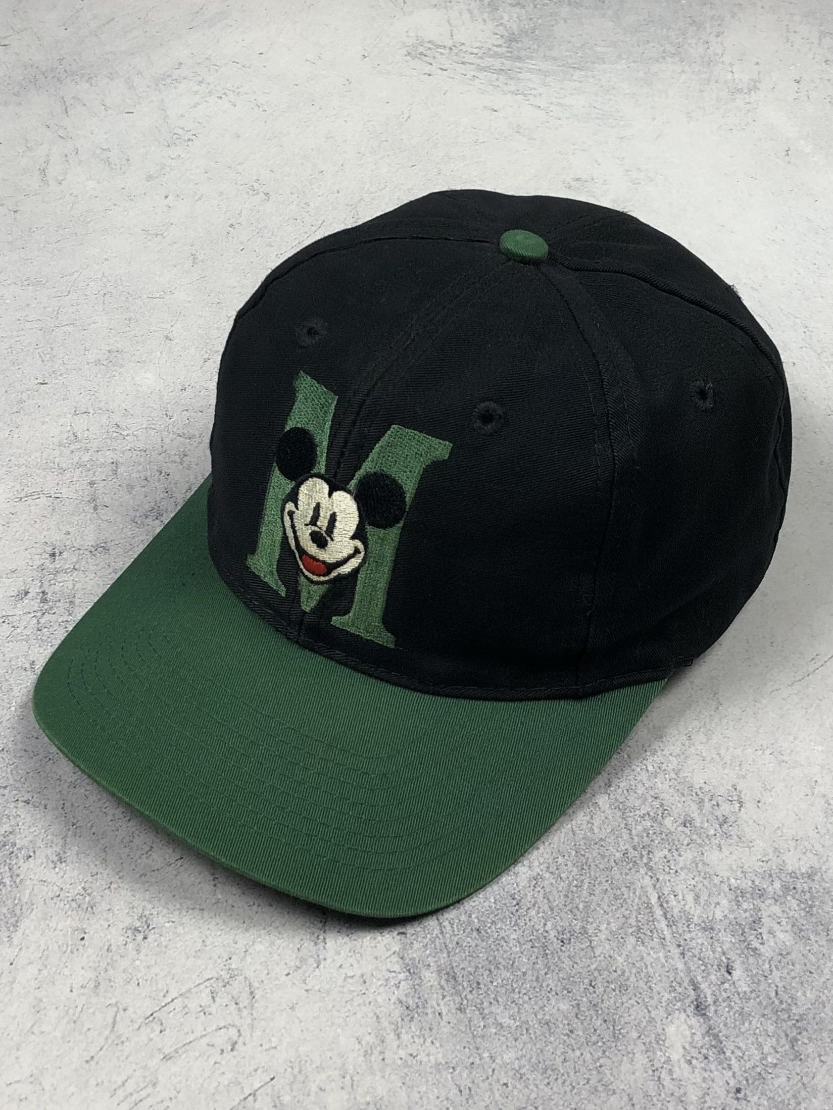 Mickey Mouse Vintage The Disney Store Mickey Mouse M logo Cap Hat Size ONE SIZE - 1 Thumbnail