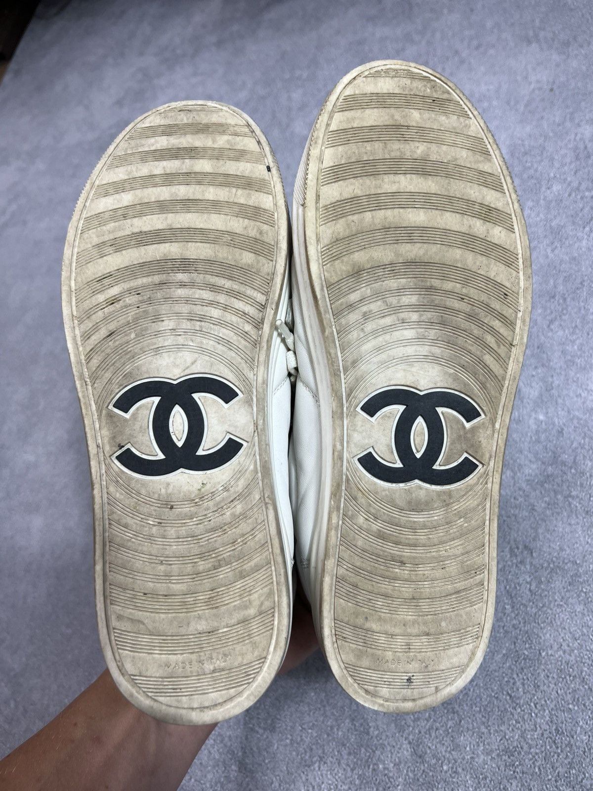 Chanel 🤍ARCHIVE CHANEL HI-TOP Y2K JAPANESE BRAND GUCCI SNEAKERS Size US 7 / IT 37 - 12 Thumbnail