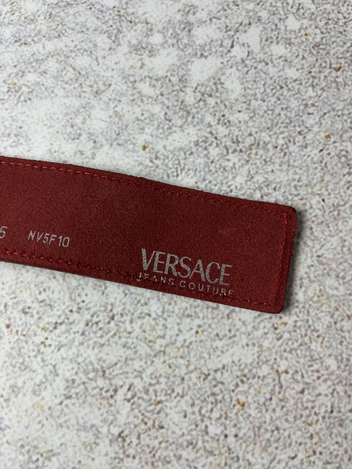 Versace Jeans Couture Versace Jeans Couture Logo Plaque Buckle Leather Belt NV5F10 Size ONE SIZE - 6 Thumbnail