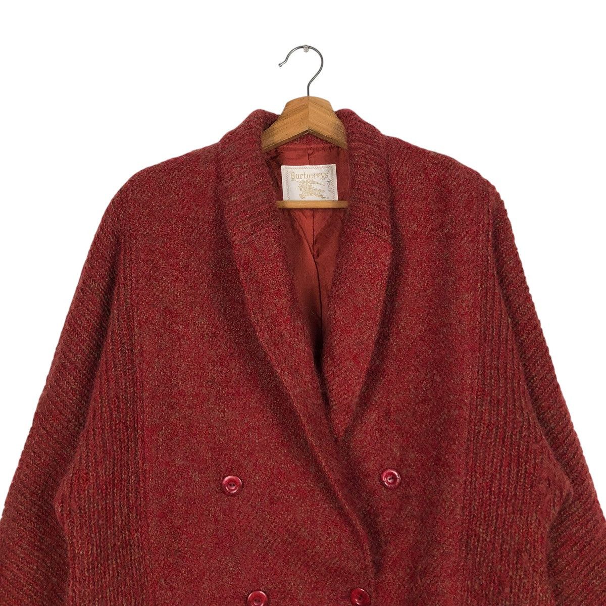 Burberry 🔥VINTAGE BURBERRYS KNIT WOOL BOMBER JACKET DOUBLE BREAST Size US M / EU 48-50 / 2 - 5 Thumbnail