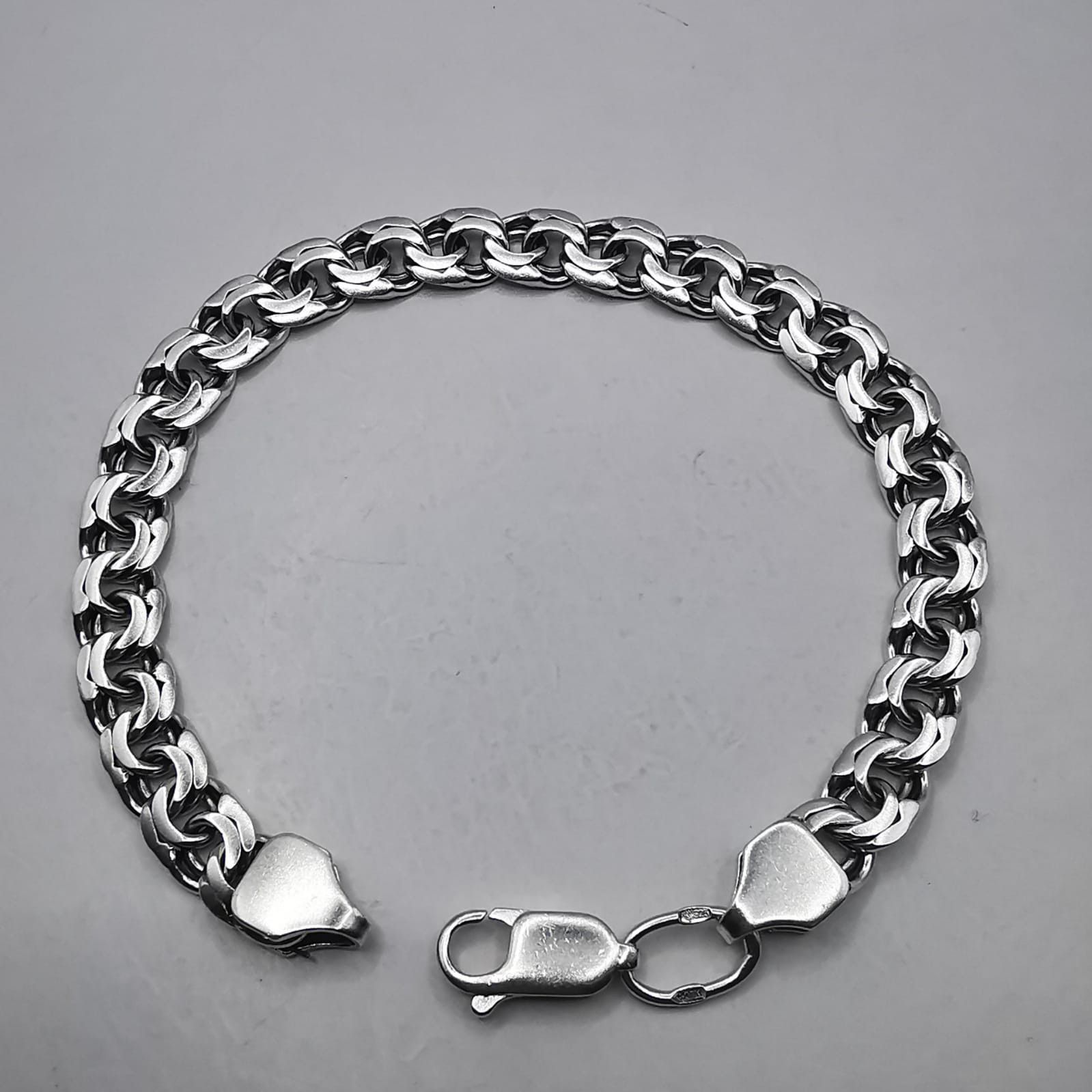 Sterling Silver Vintage Bracelet Jewelry,925 Sterling Silver,Handmade 18,73g Size ONE SIZE - 2 Thumbnail