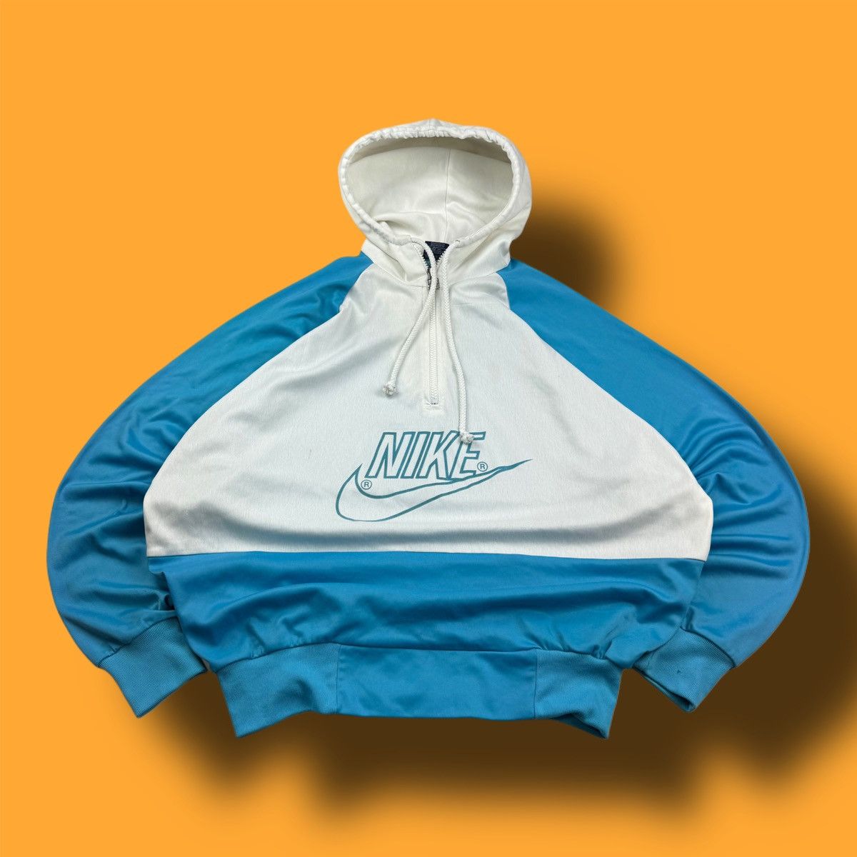 Nike × Vintage NIKE VINTAGE CENTER LOGO OVERSIZE BOXY HOODIE Size US L / EU 52-54 / 3 - 1 Thumbnail
