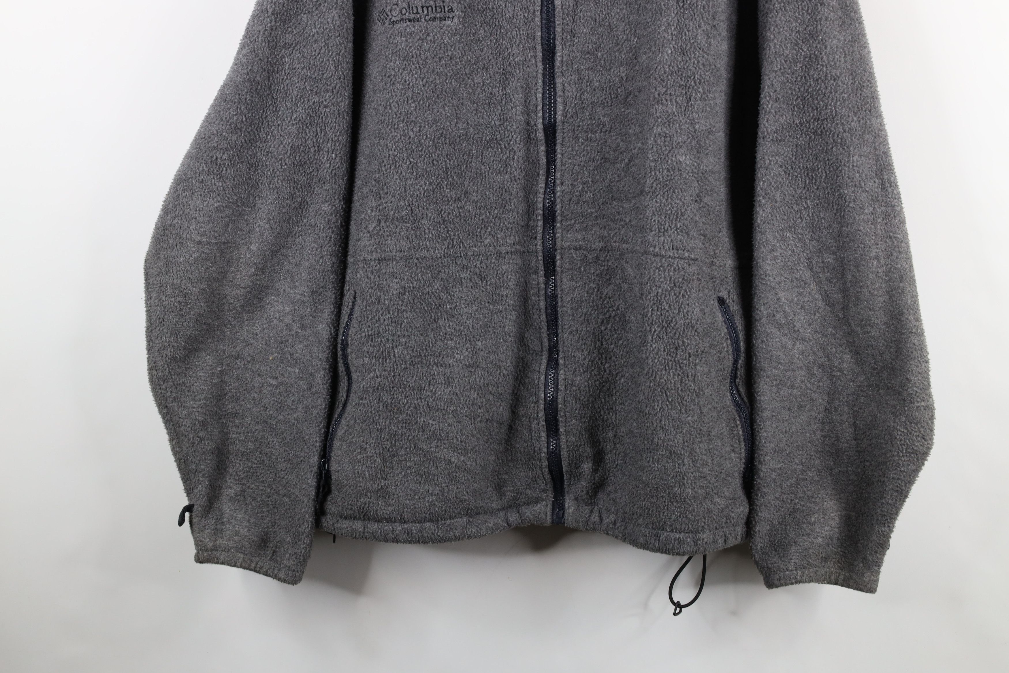 Columbia × Vintage Vintage 90s Columbia Faded Full Zip Fleece Jacket Gray USA Size US XL / EU 56 / 4 - 3 Thumbnail