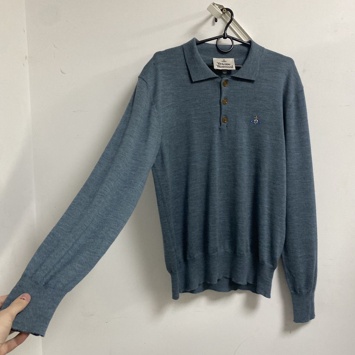 Vivienne Westwood Vivienne Westwood Long Sleeve Polo Shirt Size US L / EU 52-54 / 3 - 5 Thumbnail