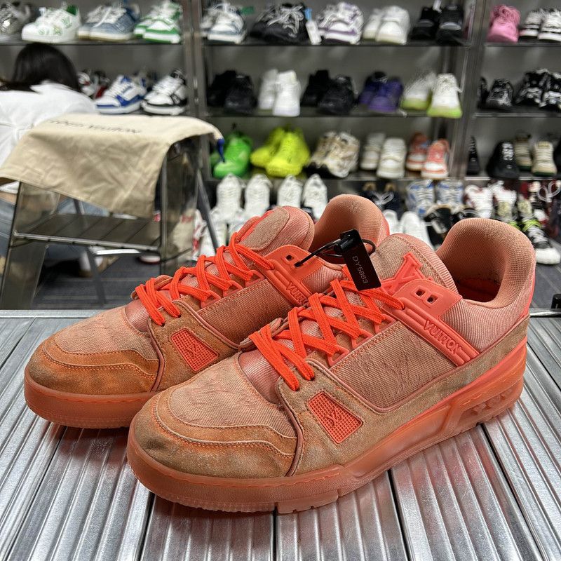 Louis Vuitton Virgil Abloh x Louis Vuitton Orange Trainers 0079 Size US 10 / IT 40 - 1 Thumbnail