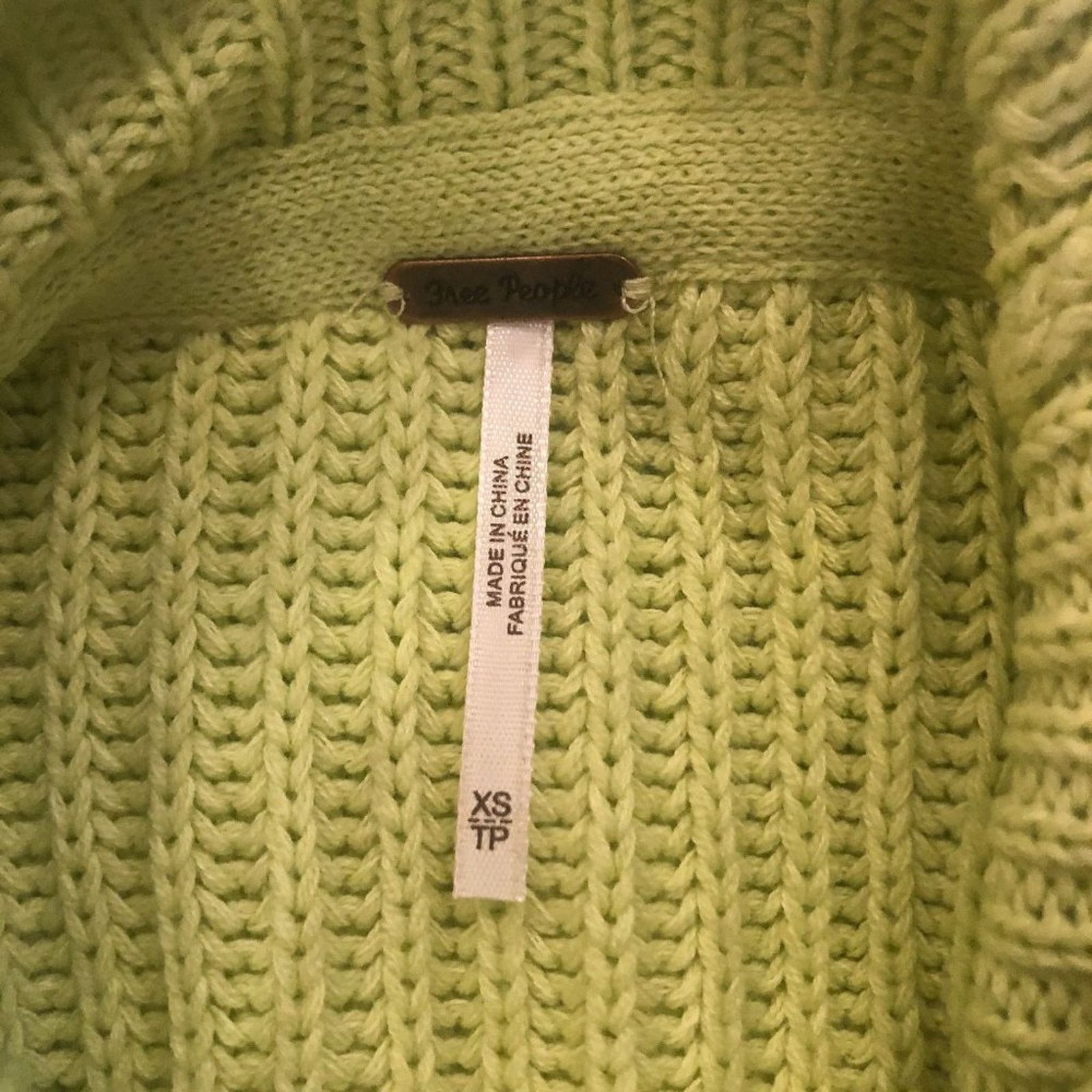Free People Free People Layer Cake Sweater in Lime Size XS / US 0-2 / IT 36-38 - 5 Thumbnail