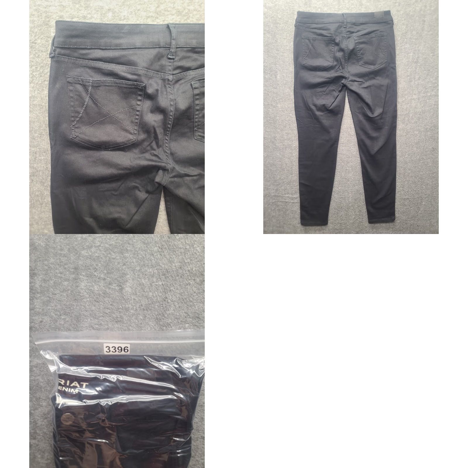 Ariat Ariat Jeans Womens 31x30 Forever Skinny Leg Slim Fit Mid Rise Stretch Denim Black Cowgirl Theme 5-Pocket Mens Womens Girls Size 24" / US 00 / IT 34 - 9 Thumbnail