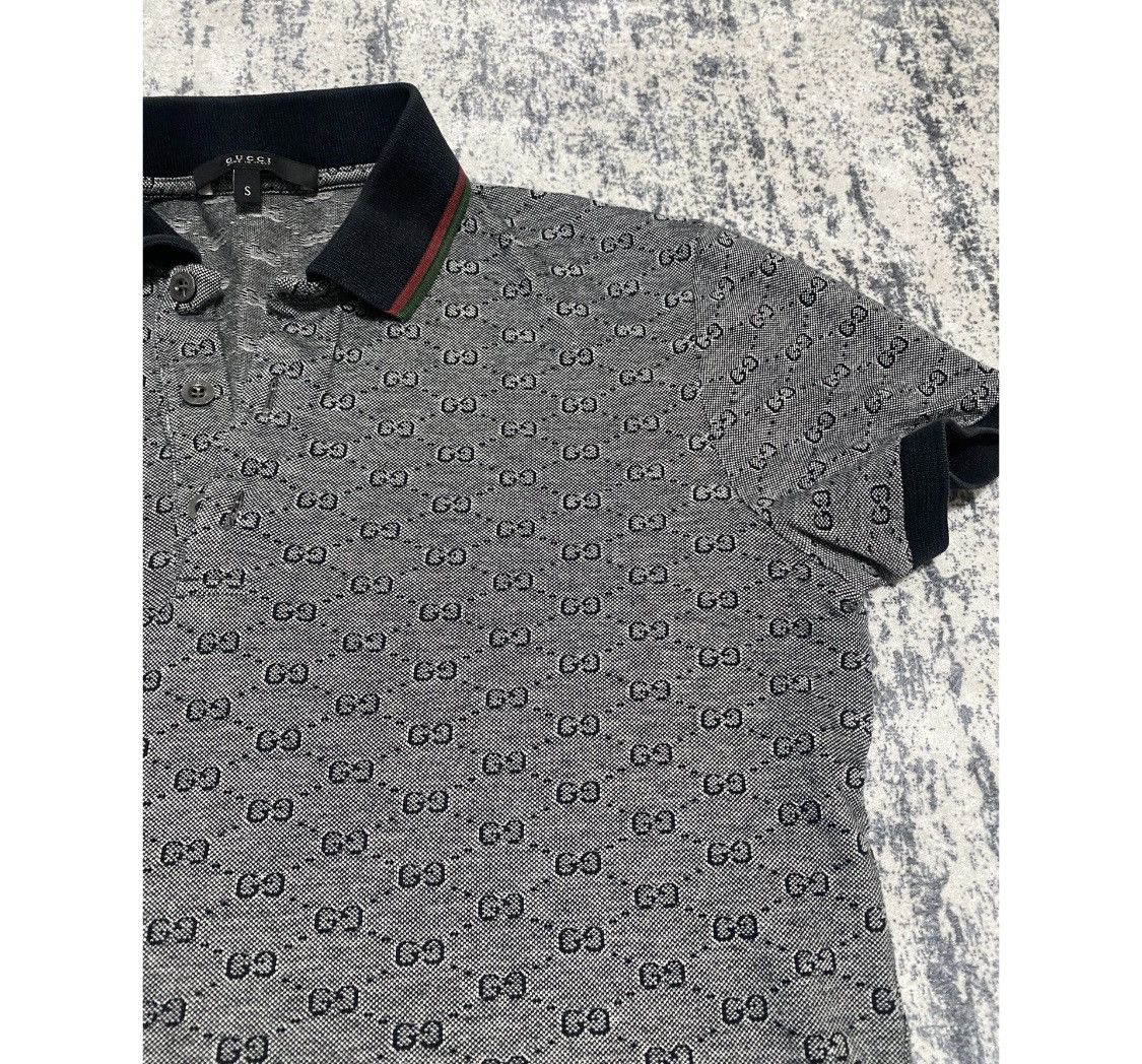 Gucci Vintage luxury gucci gg drip monogram polo shirt Size US S / EU 44-46 / 1 - 6 Thumbnail