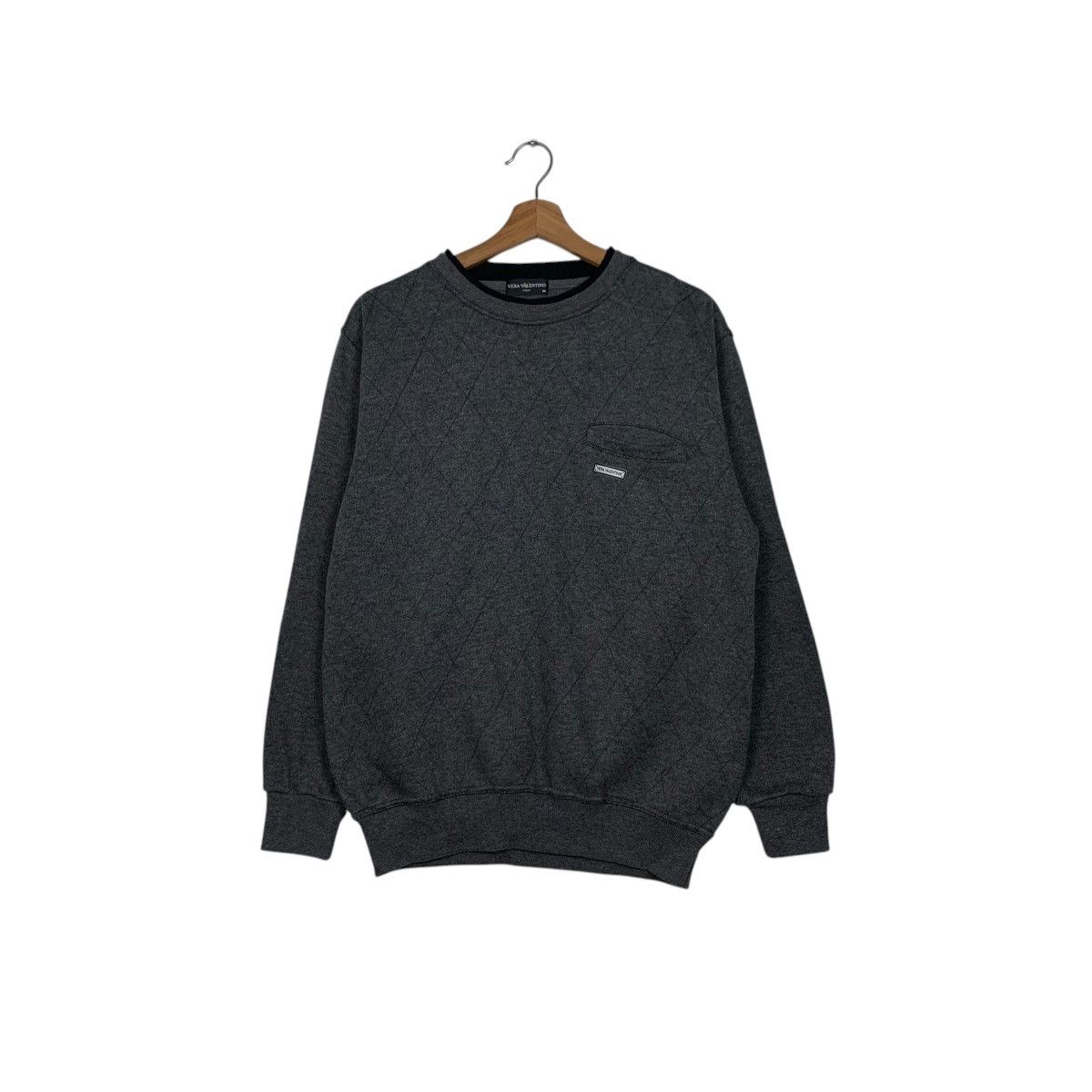 Valentino VERA VALENTINO Single Pocket Crewneck Sweatshirt #1555-C70 Size US M / EU 48-50 / 2 - 1 Thumbnail