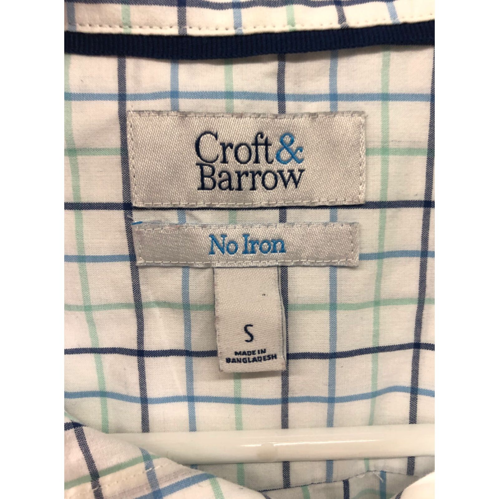 Croft & Barrow Croft & Barrow Mens Size S White Striped Long Sleeve Button Down Collar Shirt Size US S / EU 44-46 / 1 - 7 Thumbnail
