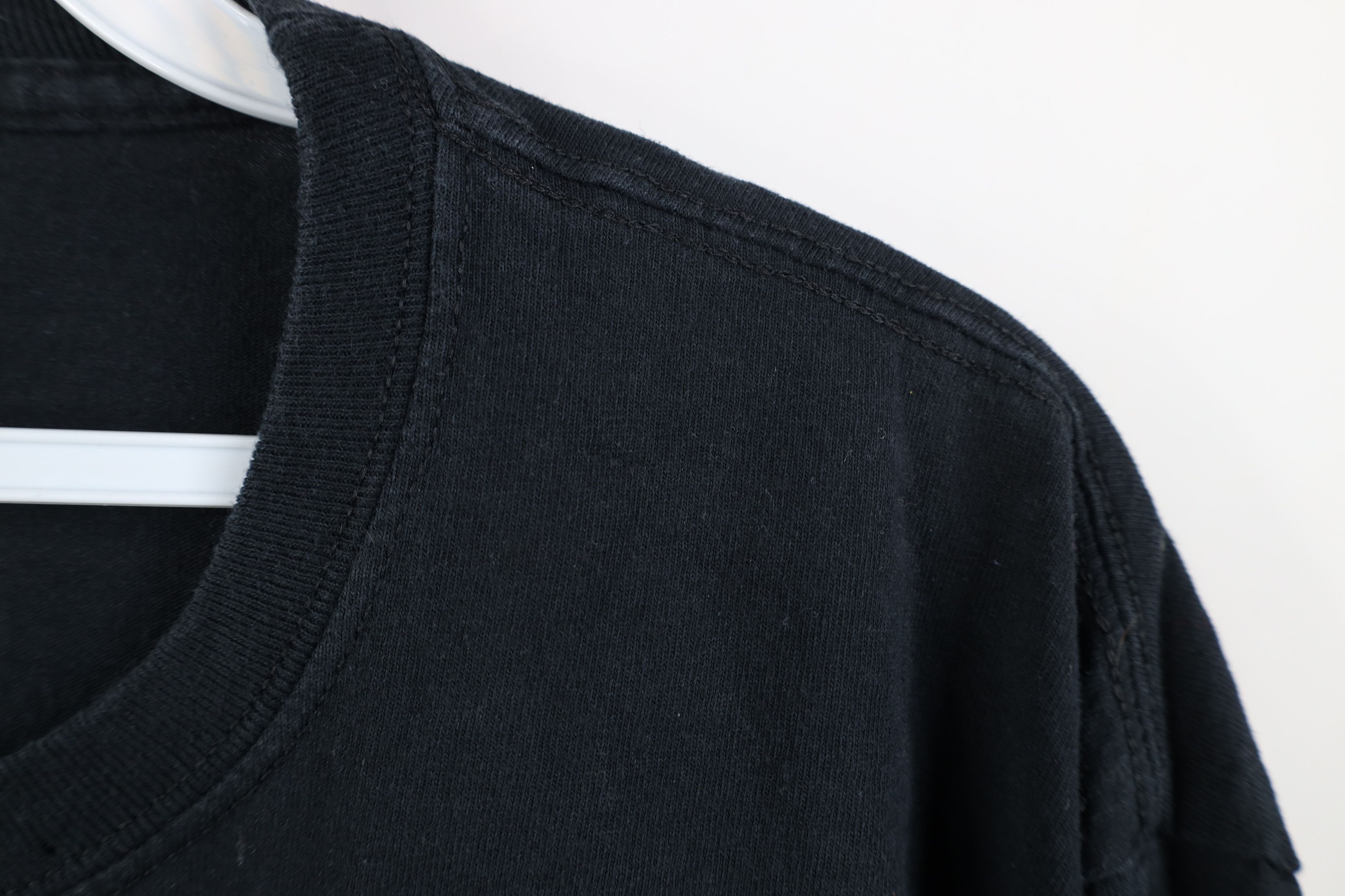 Vintage Vintage 90s Y2K Streetwear Cotton Long Sleeve T-Shirt Black Size US L / EU 52-54 / 3 - 5 Thumbnail