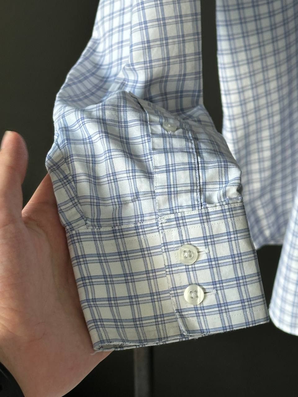 Vintage × Yves Saint Laurent Vintage YSL Yves Saint Laurent Check Shirt Size US XL / EU 56 / 4 - 9 Thumbnail