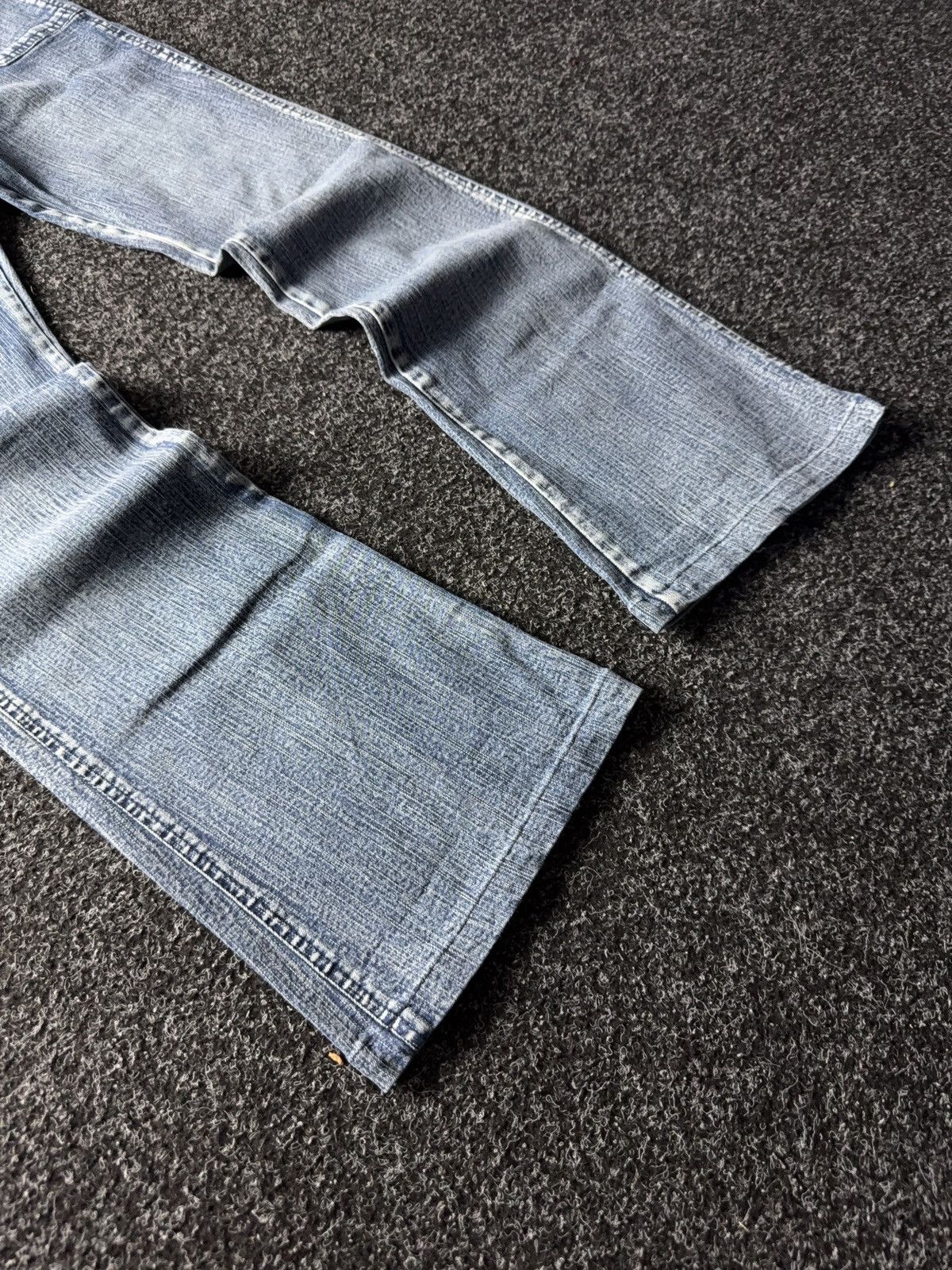 Japanese Brand × Vintage Vintage 90s Low Waist Flare Jeans Y2K Japanese Vibe Size 29" - 3 Thumbnail