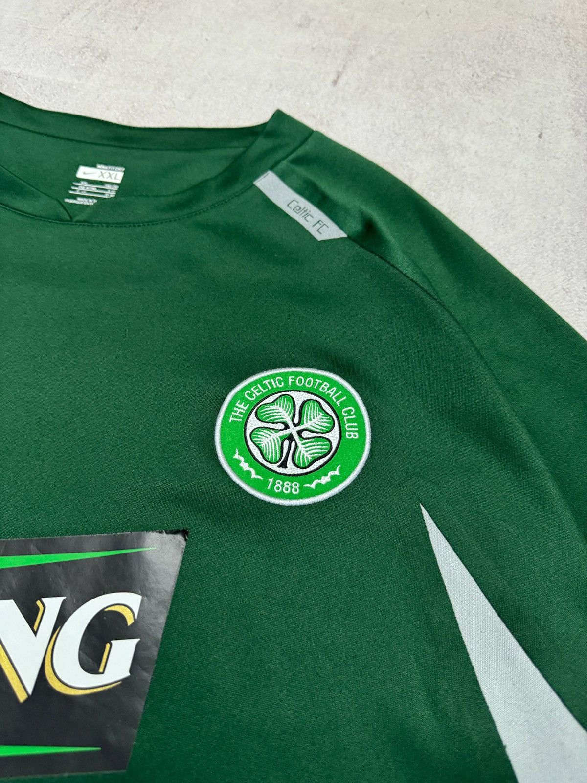 Nike × Vintage Vintage Nike Celtic FC Sweatshirt Crewneck Long Sleeve 90s Size US XXL / EU 58 / 5 - 5 Thumbnail