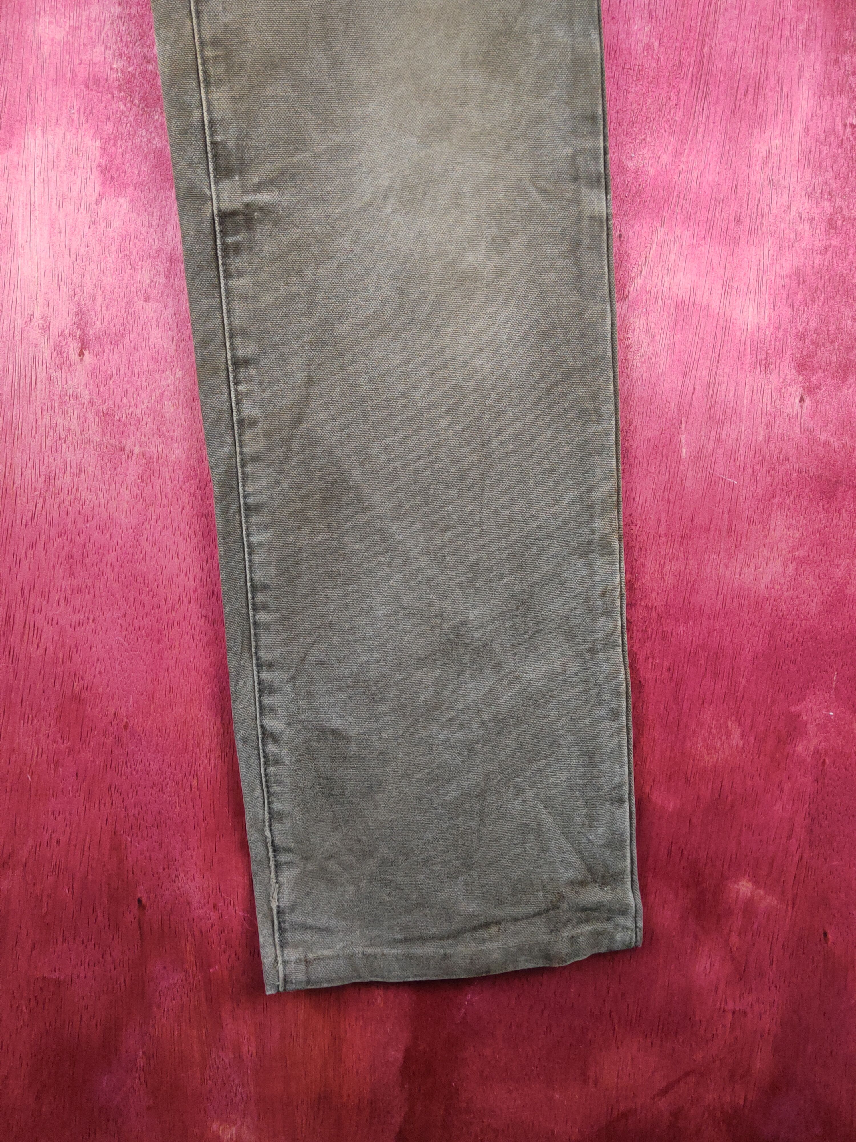 Japanese Brand Blue Way Olive faded cargo denim Jeans #S1571 Size US 28 / EU 44 - 6 Thumbnail