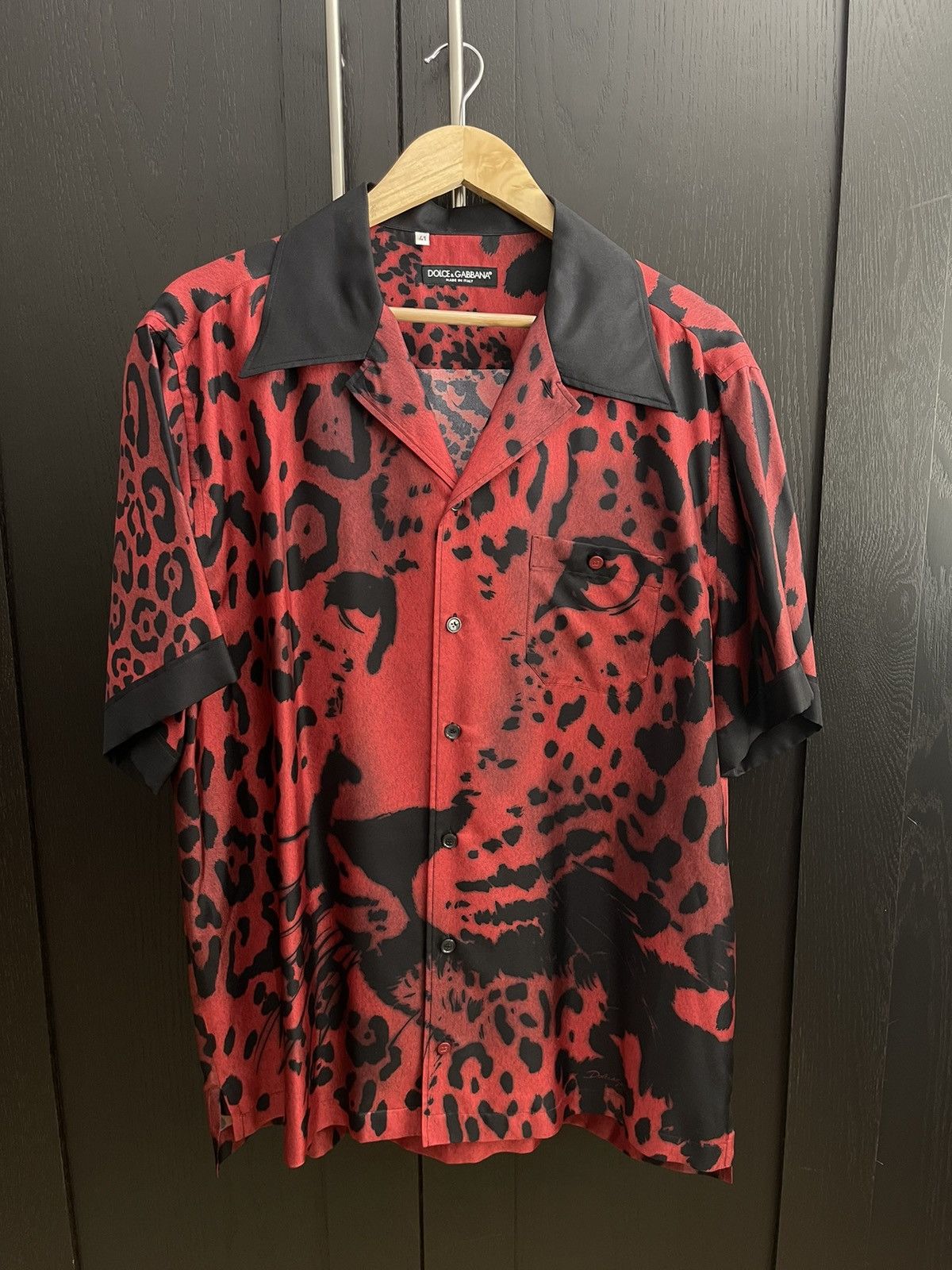 Dolce Gabbana Silk Leopard Shirt