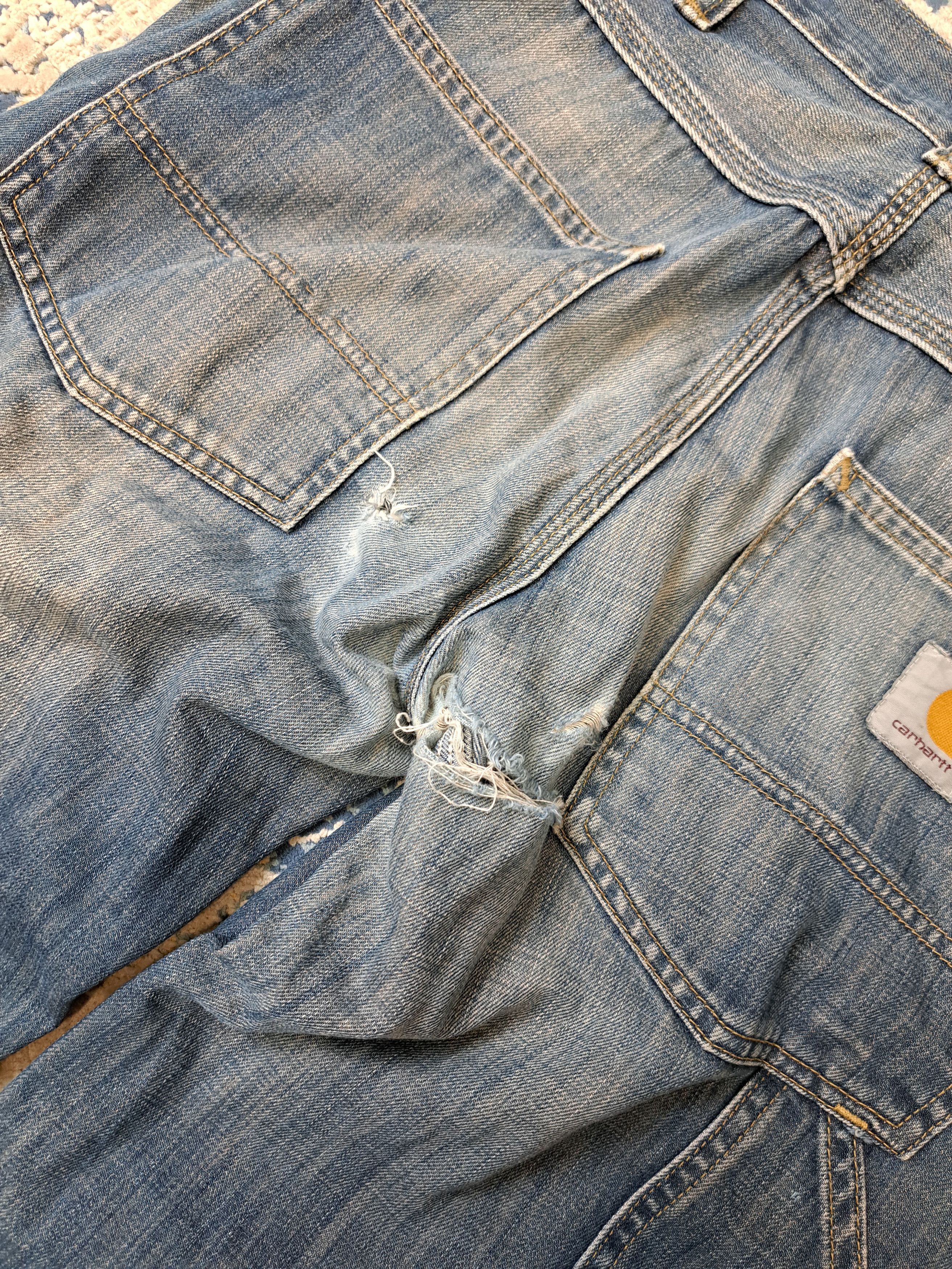 Carhartt Carhartt Single Knee Trax Pants Thrashed Distressed Rags Size US 29 - 11 Thumbnail