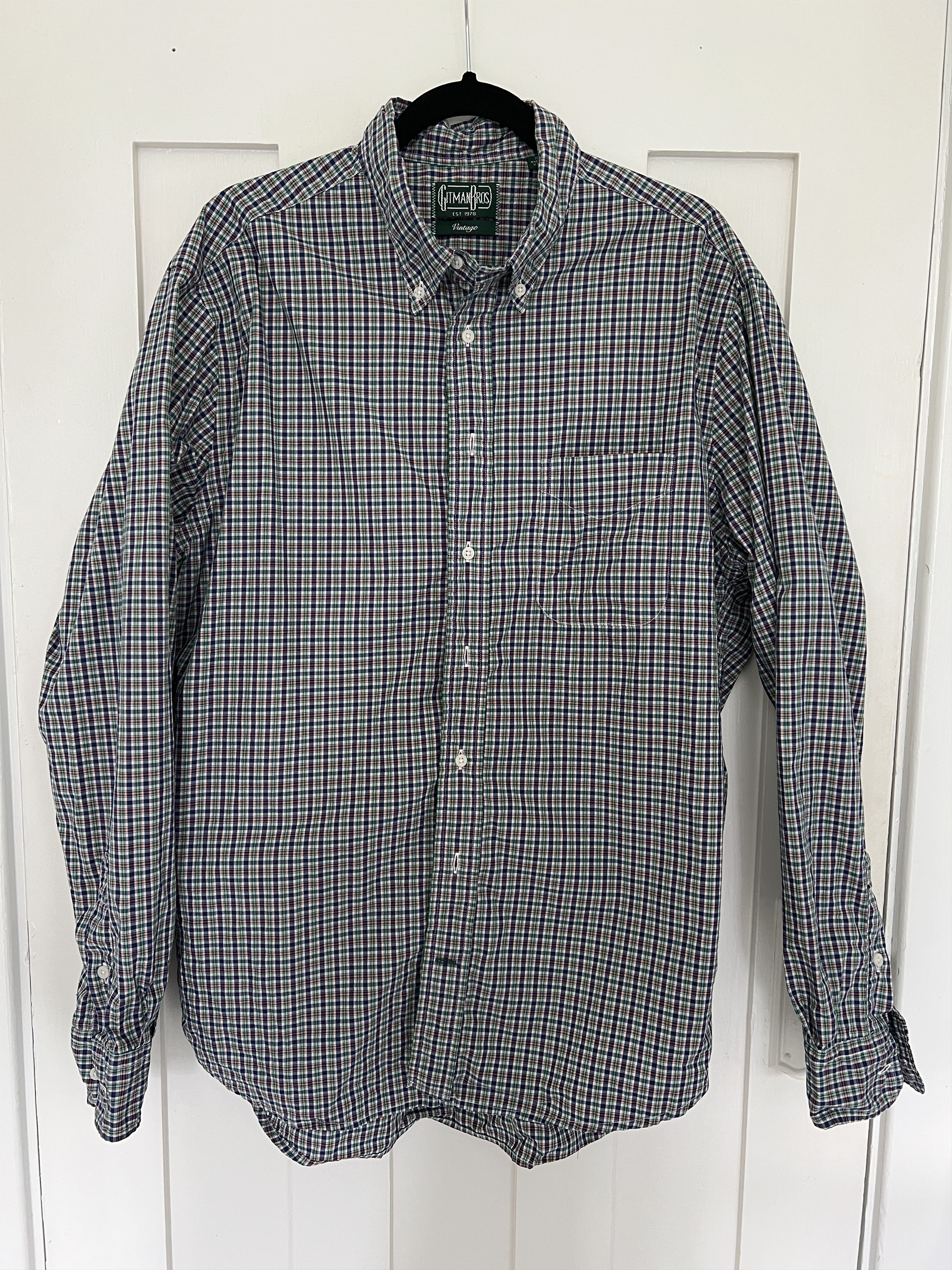 Gitman Bros. Vintage Plaid Button Up Size US XL / EU 56 / 4 - 1 Thumbnail