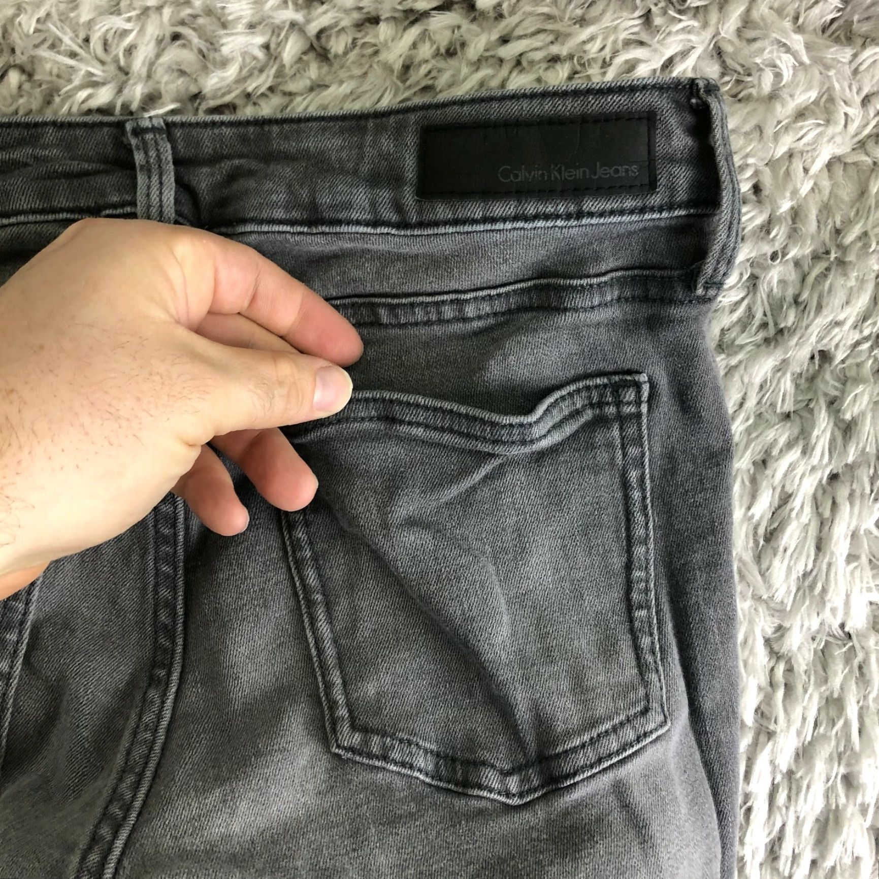 Calvin Klein Calvin Klein Ultimate Skinny Womens Size 2 Low Rise Medium Wash Gray Denim Jeans Size 26" / US 2 / IT 38 - 6 Thumbnail