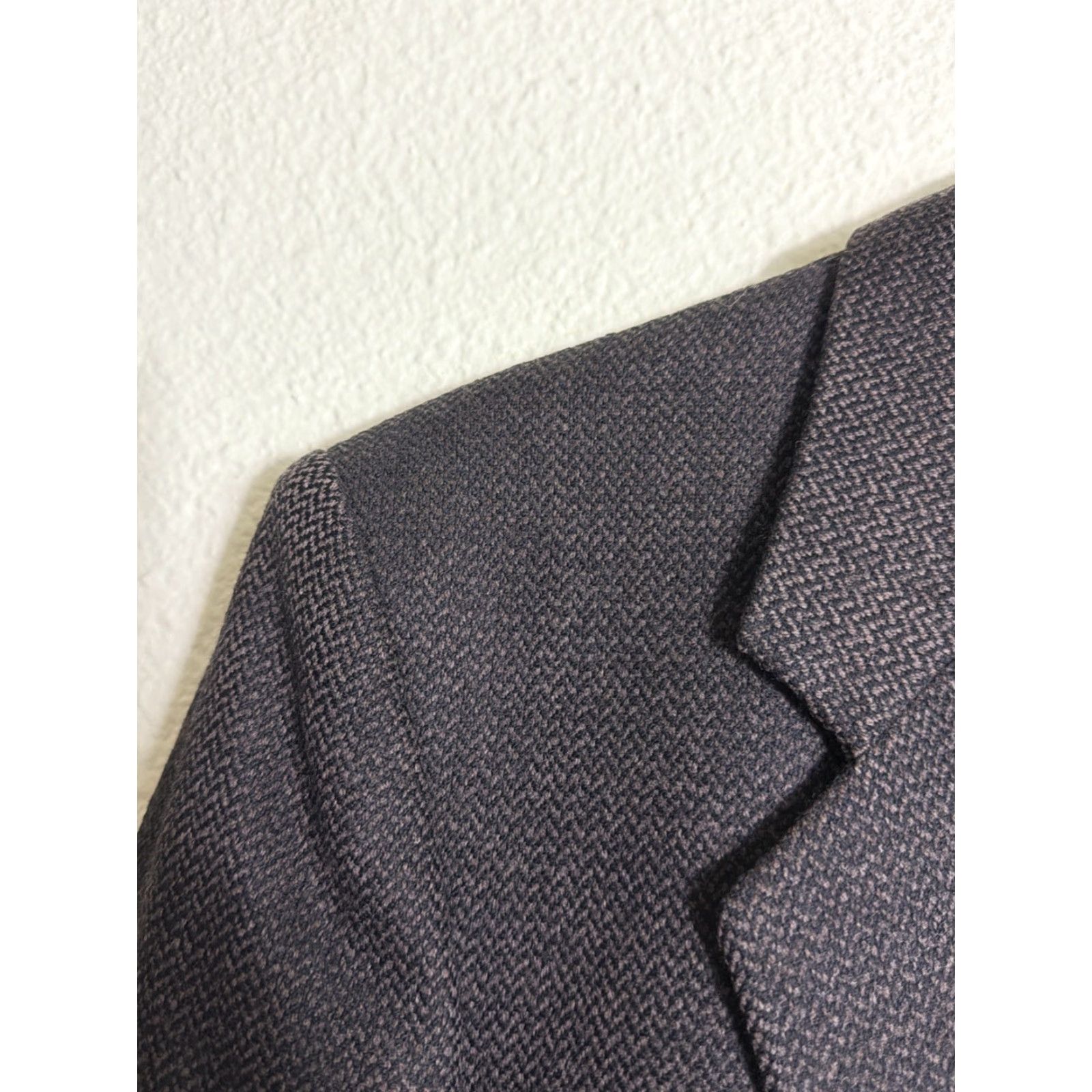 Vintage VINTAGE Maitland Of England Brown Herringbone Blazer Wool Blazer Men 41 Brown Herringbone Mens Blazer Size 42R - 4 Thumbnail