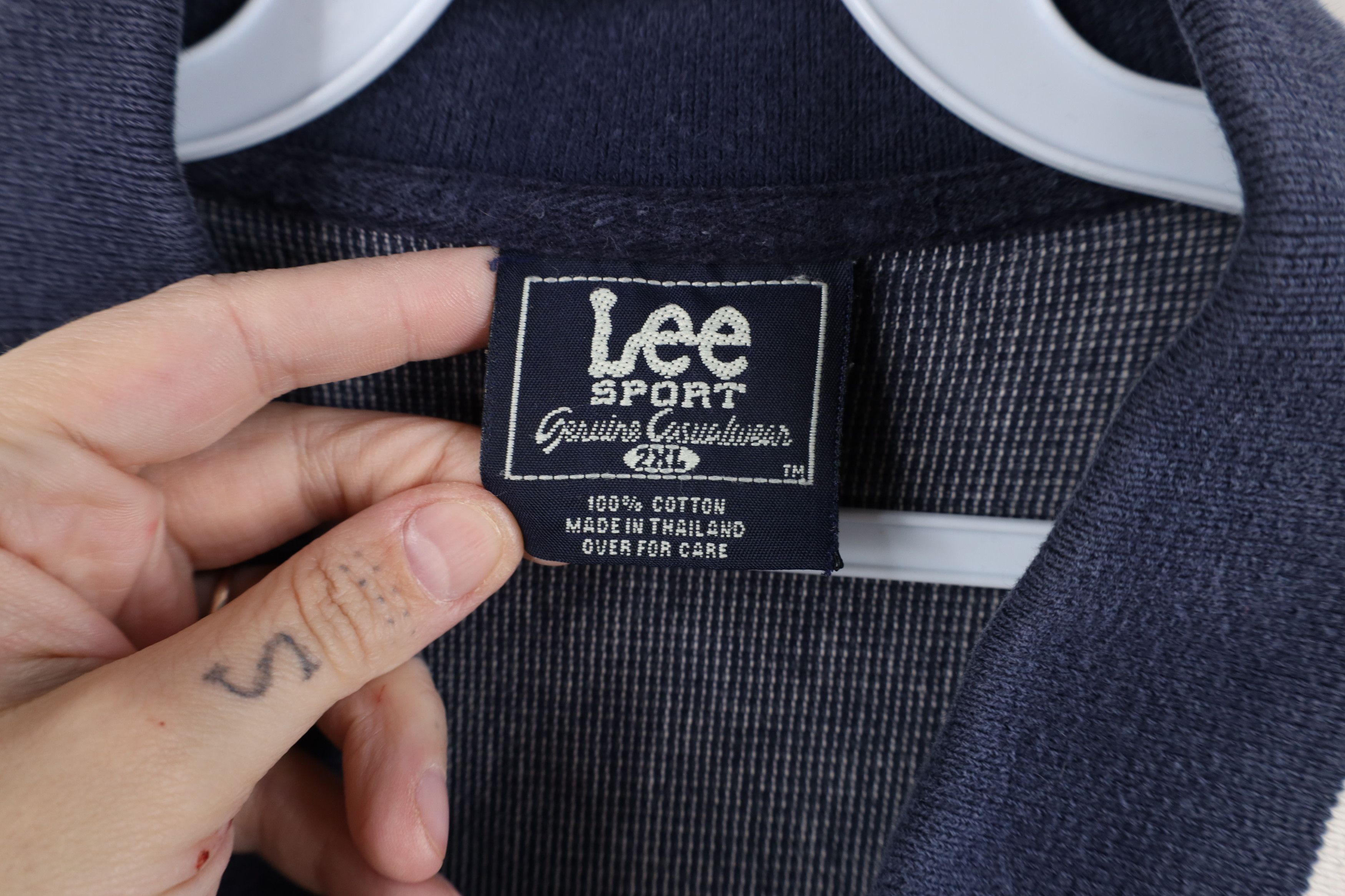 Vintage Vintage 90s Script English D Detroit Tigers Baseball Polo Size US XXL / EU 58 / 5 - 6 Thumbnail