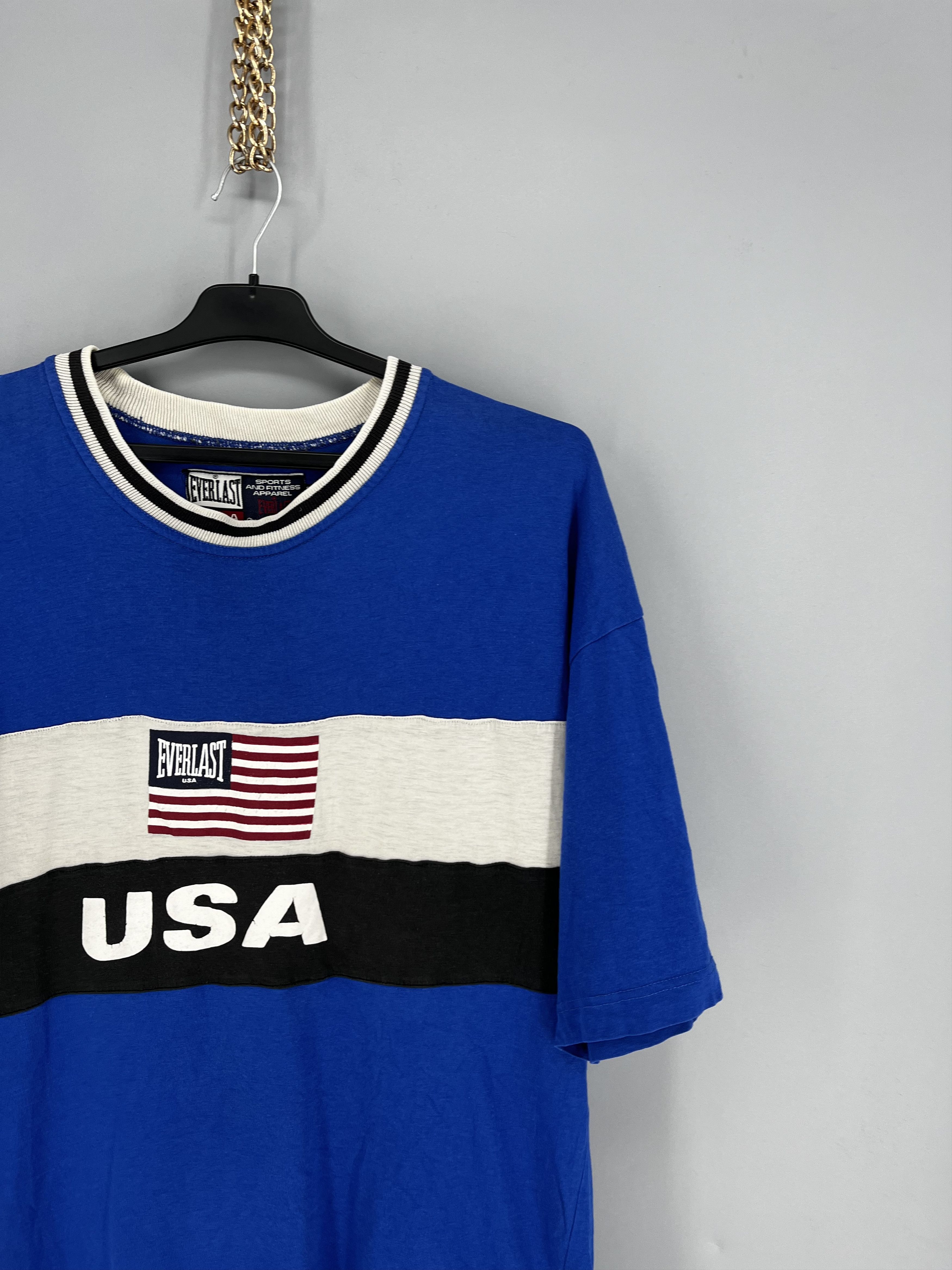 Everlast Vintage 80s Everlast Team USA Ringer Graphic T shirt Adult Size US XL / EU 56 / 4 - 5 Thumbnail