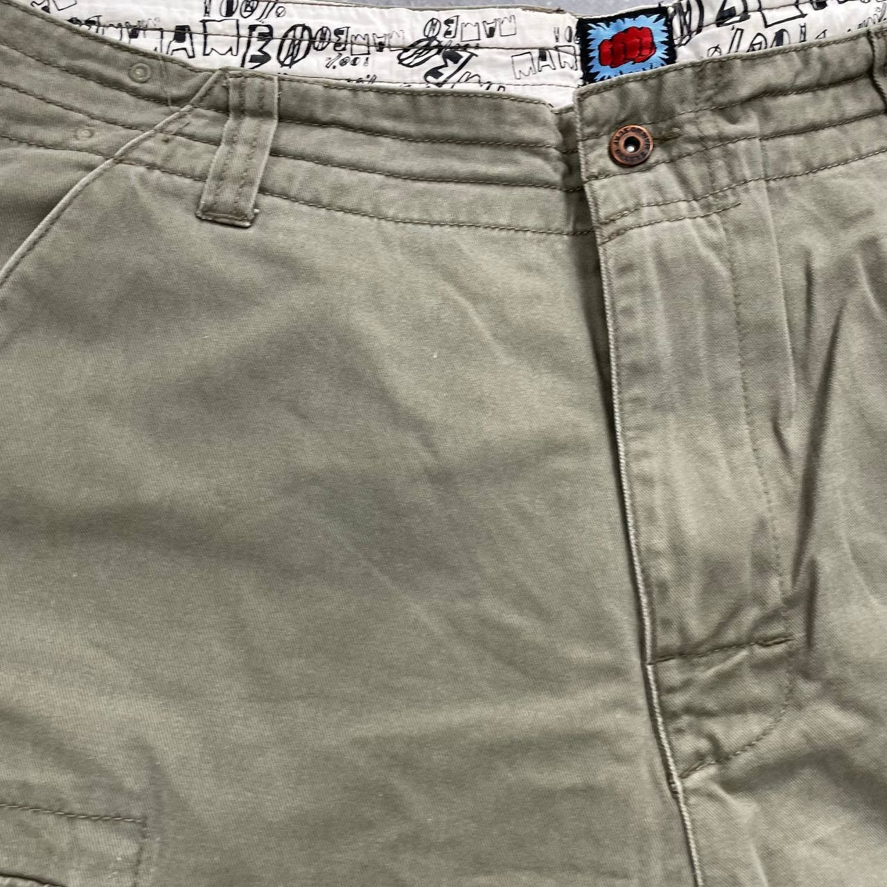 Mambo × Vintage Vintage Mambo Cargo Shorts Faded Olive Green Size 36 Size US 36 / EU 52 - 7 Thumbnail