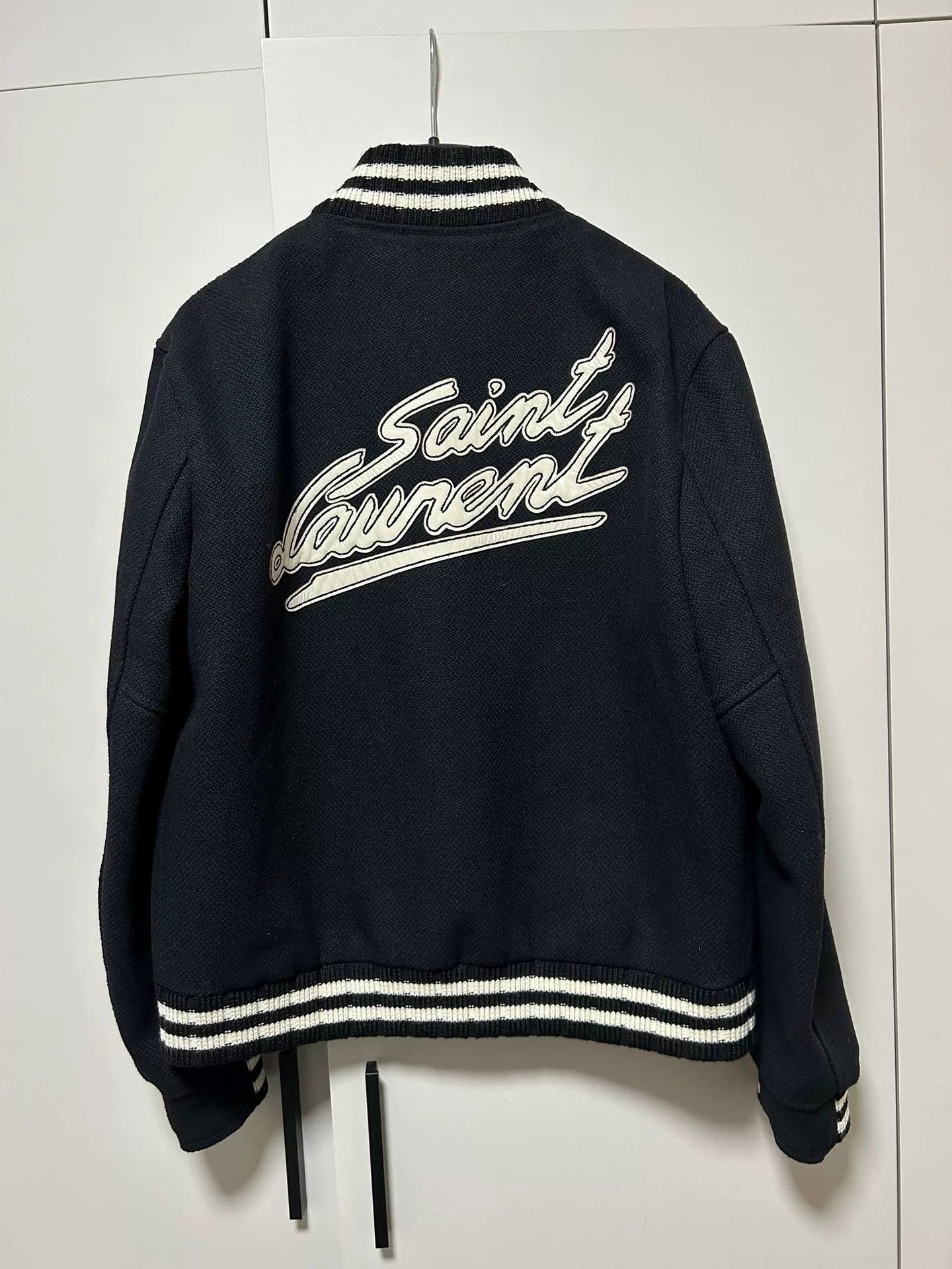 Saint Laurent Paris Saint Laurent SLP 22FW Embroidered Baseball Jacket Size US M / EU 48-50 / 2 - 1 Thumbnail
