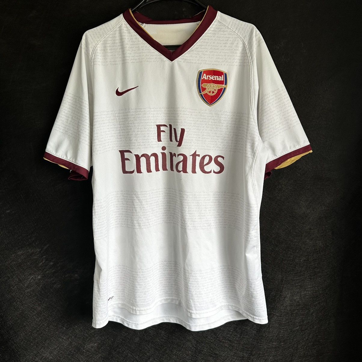Nike Vintage 2007-08 Arsenal FC EPL Prime Era Away Soccer Jersey Size US L / EU 52-54 / 3 - 1 Thumbnail