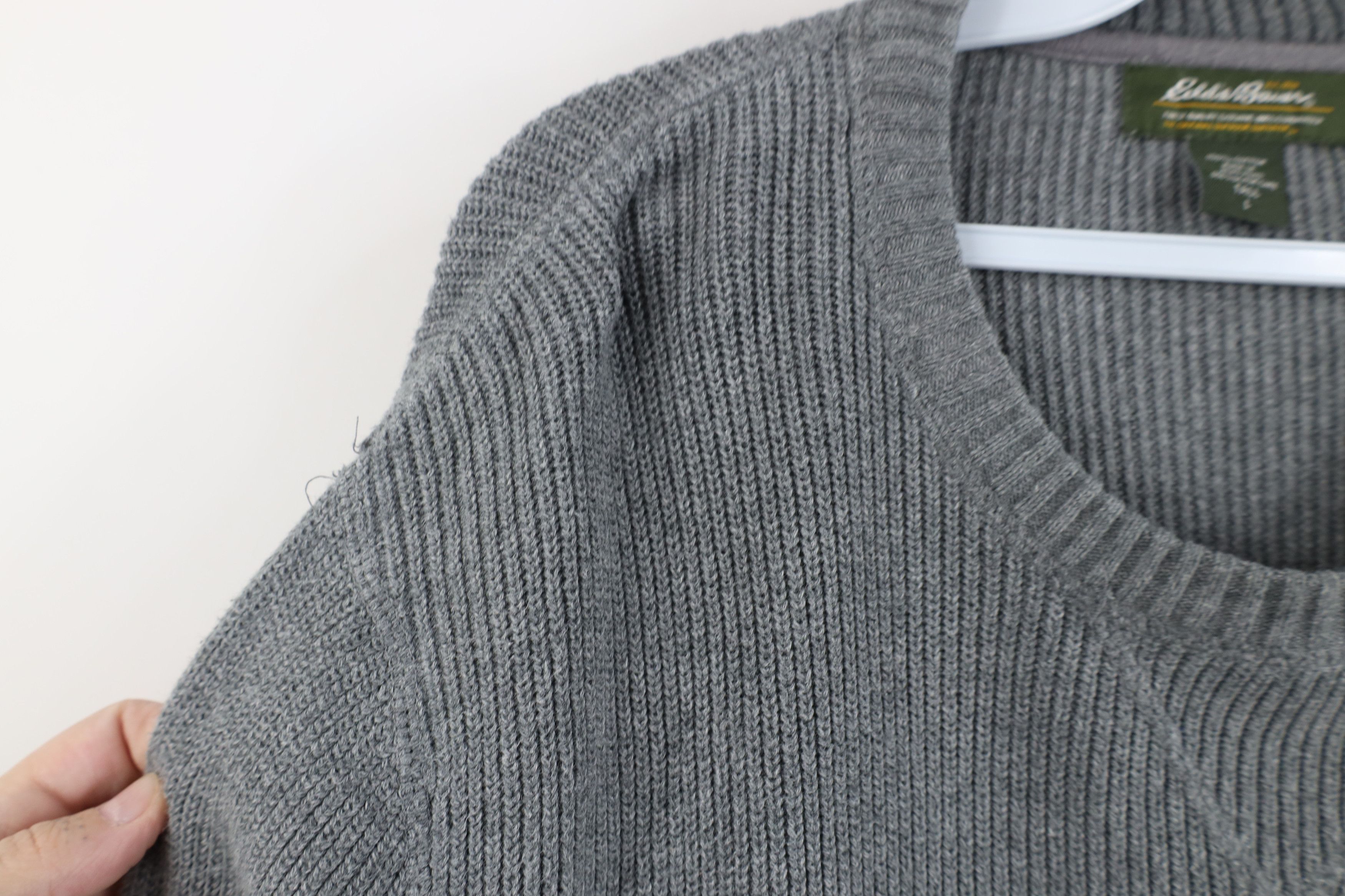 Eddie Bauer Vintage Eddie Bauer Cotton Ribbed Knit Crewneck Sweater Size US L / EU 52-54 / 3 - 5 Thumbnail