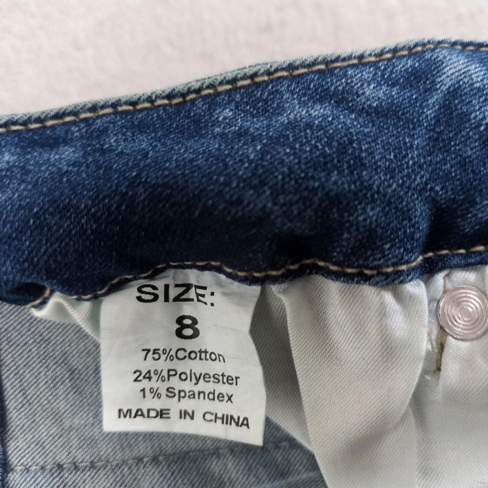Other NWT KDF Flare Leg Jeans Women's 8 Tie Belt 28x32" High Rise Size 30" / US 8 / IT 44 - 3 Thumbnail