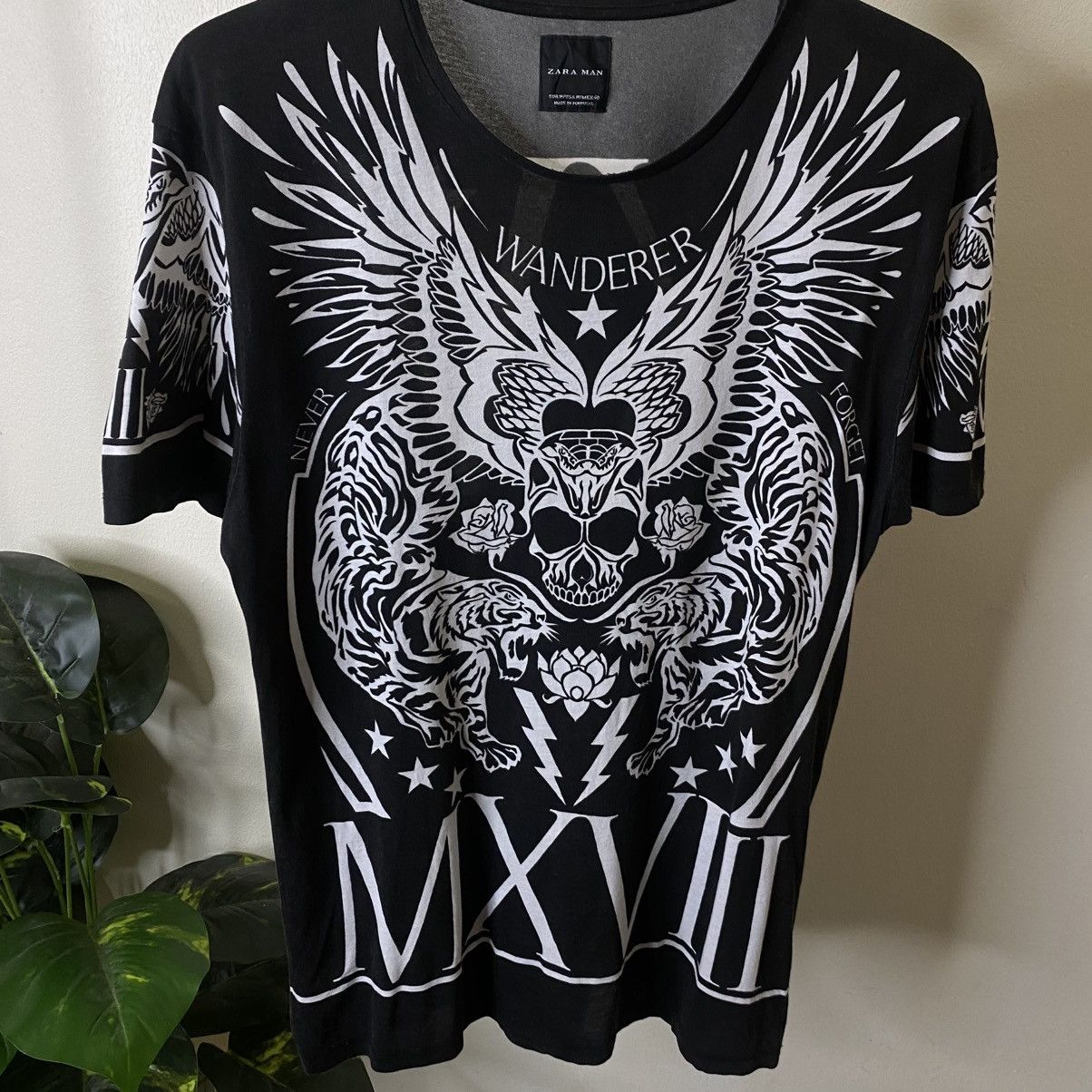 Zara Zara Man Affliction Design AllOverPrint T Shirt Size US M / EU 48-50 / 2 - 2 Thumbnail