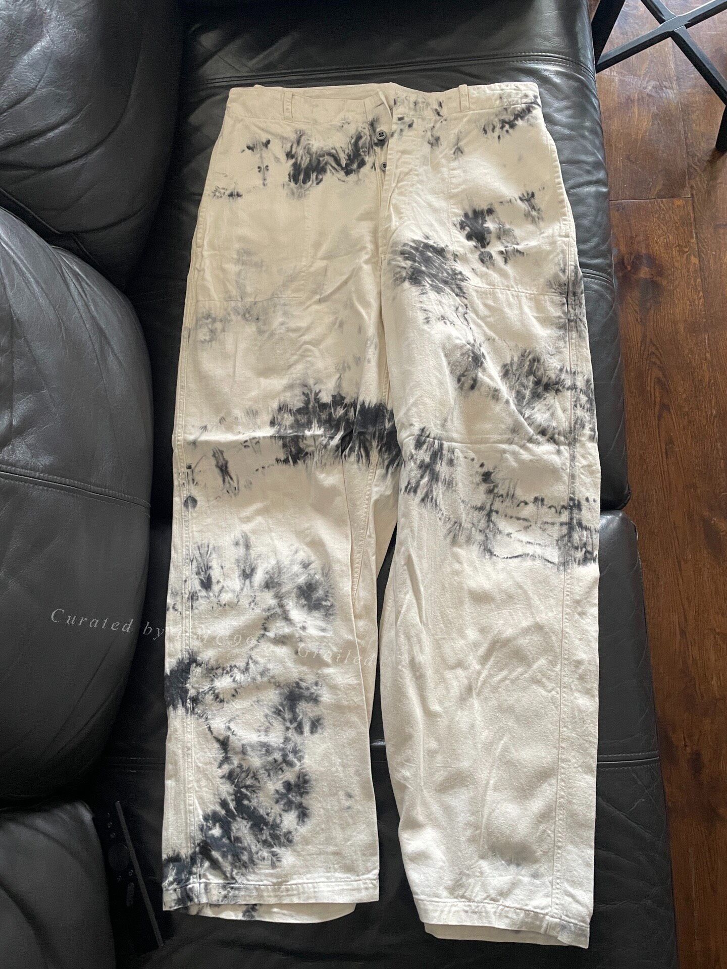 Kapital Kapital Ink Wash Tie-Dye Pants Size US 26 / EU 42 - 1 Thumbnail