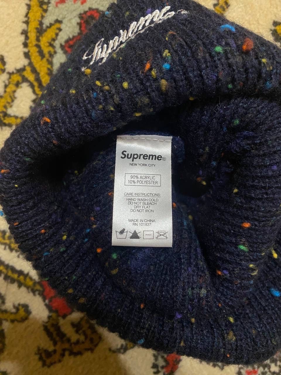 Supreme Vintage Supreme Knit Beanie Hat Size ONE SIZE - 2 Thumbnail