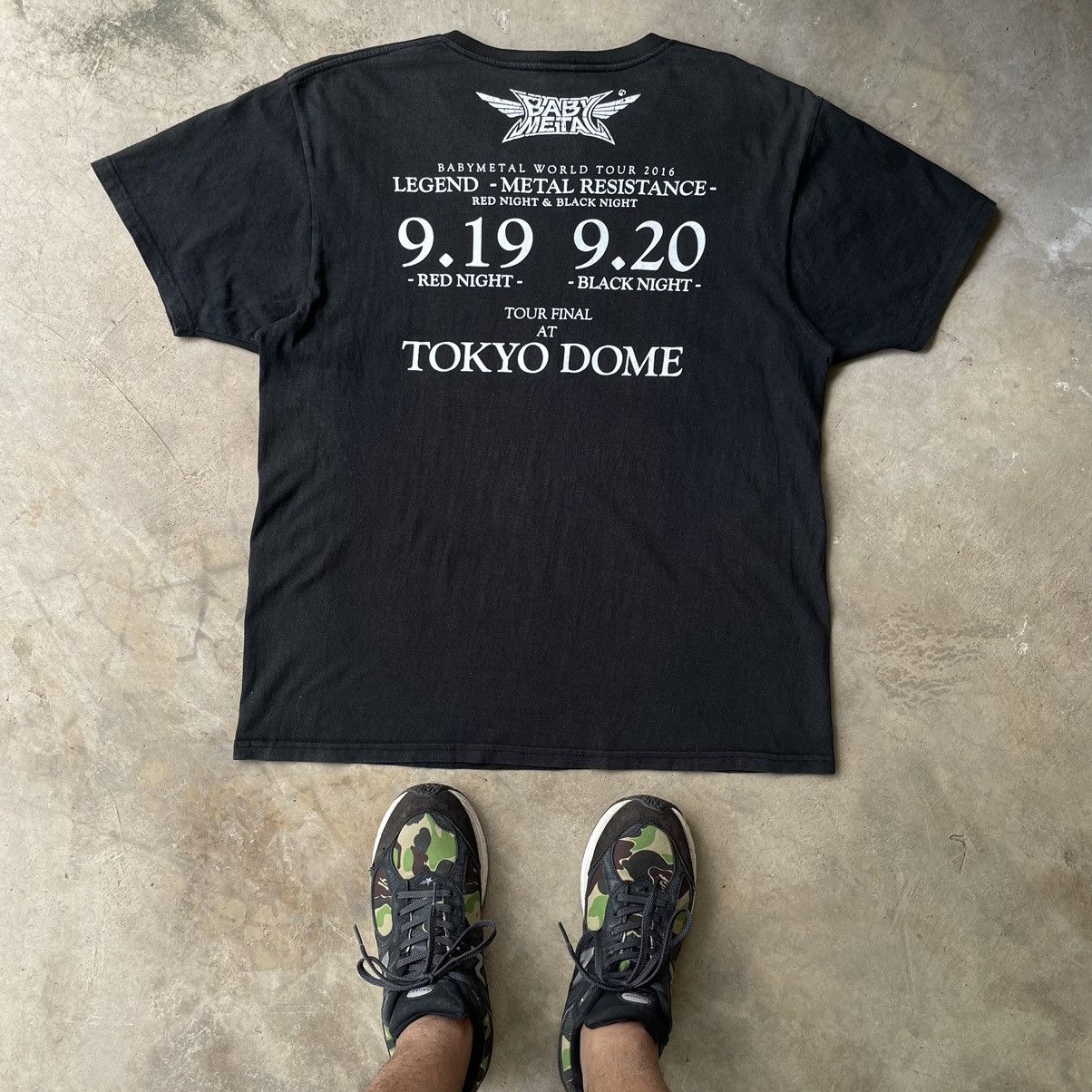 Band Tees 🇯🇵Rare BabyMetal Tokyo Dome Memorial Japanese Band Mental Tee Size US L / EU 52-54 / 3 - 12 Thumbnail