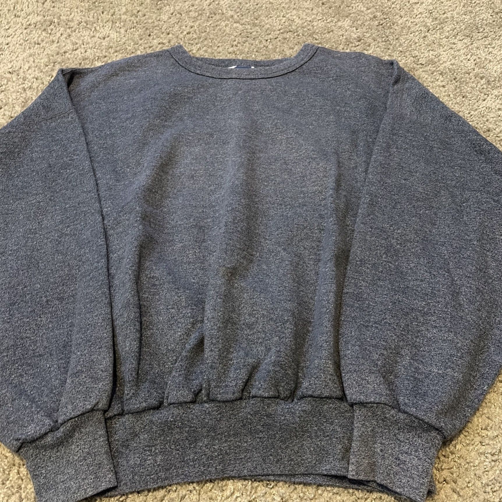 J Brand VINTAGE On Your Mark Sweatshirt Navy Blue Crewneck Medium M Mens 80s Pullover Crewneck Knits Blank Blue Size US M / EU 48-50 / 2 - 3 Thumbnail