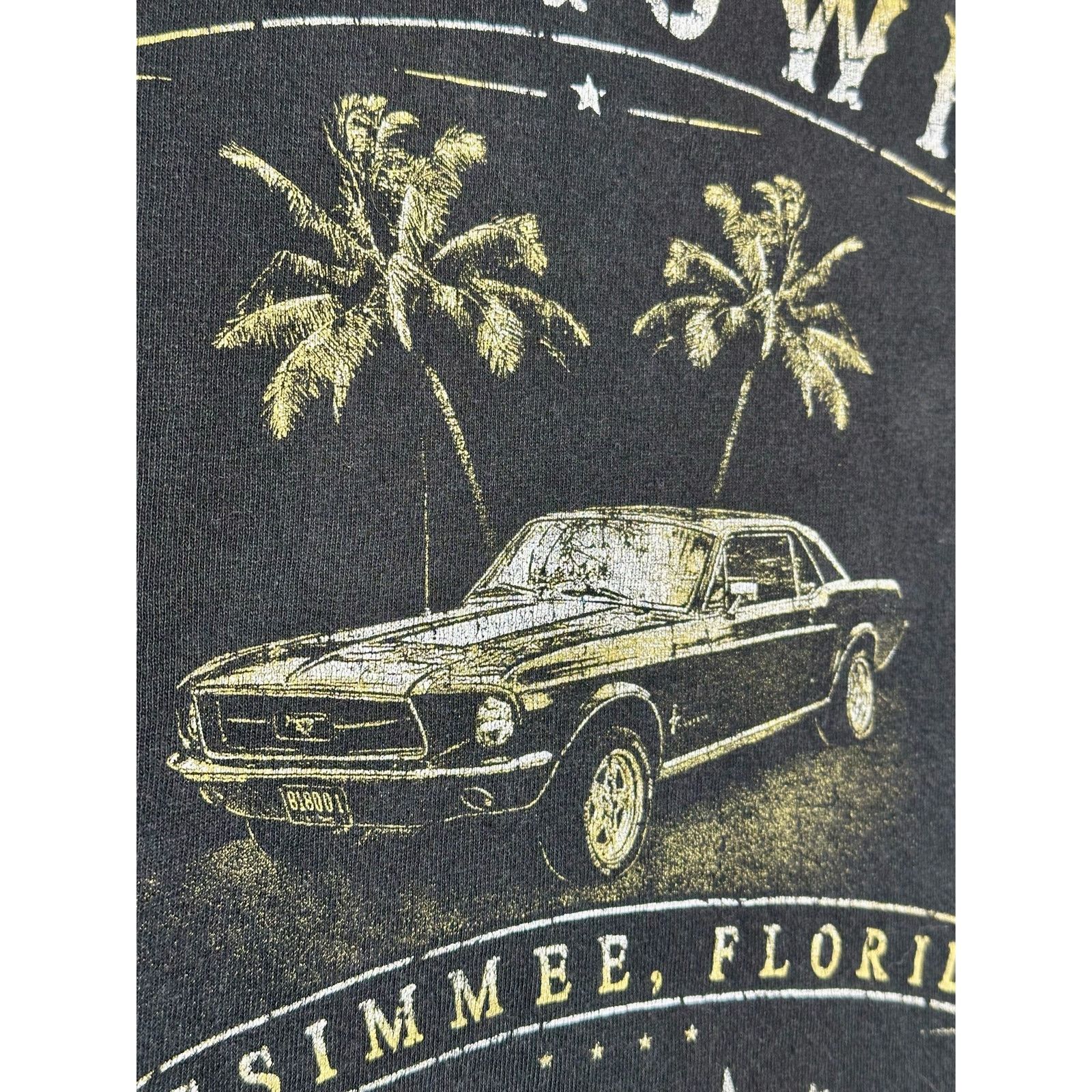 Gildan Old town Kissimmee Florida USA Classic mustang & palm trees Size US XXL / EU 58 / 5 - 6 Thumbnail