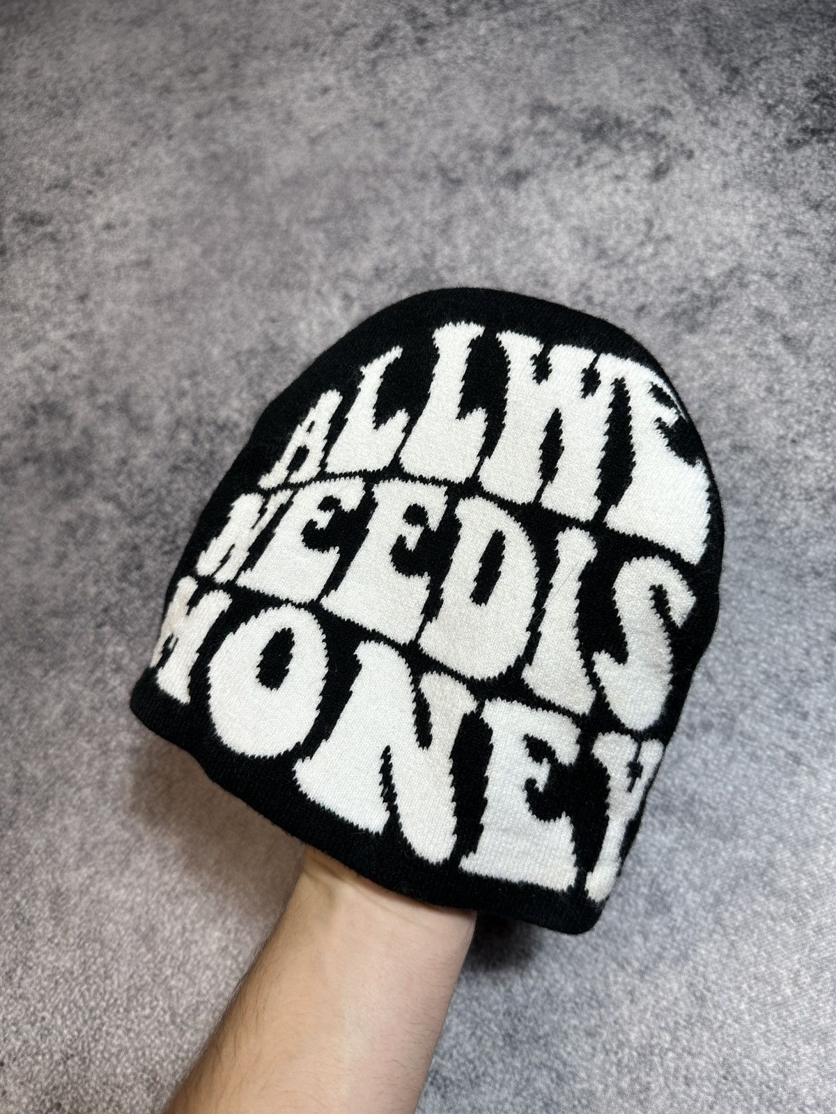 Other Y2K All We Needs Money Logo Hat Streetwear casual rare USA Size ONE SIZE - 2 Thumbnail