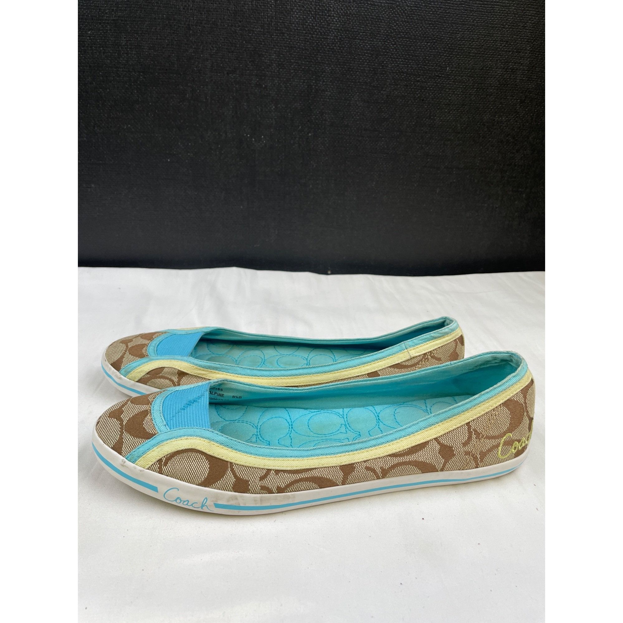 Coach Coach A2165 Women's Blue/Signature Canvas Slip on /Shoes Siz Size US 8.5 / IT 38.5 - 6 Thumbnail