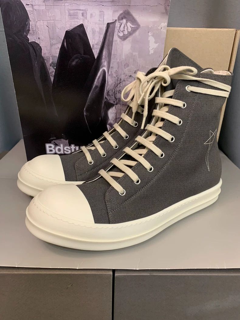 Rick Owens Rick Owens Canvas five Miscanthus sinensis star embroidere Size US 11 / EU 44 - 4 Thumbnail