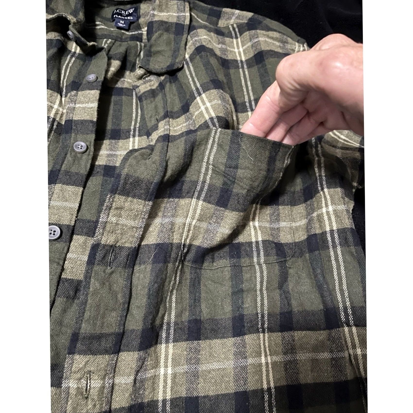 J.Crew J.Crew Classic Plaid Flannel Shirt Men Size M Green Long Sleeve Collared Size US M / EU 48-50 / 2 - 4 Thumbnail