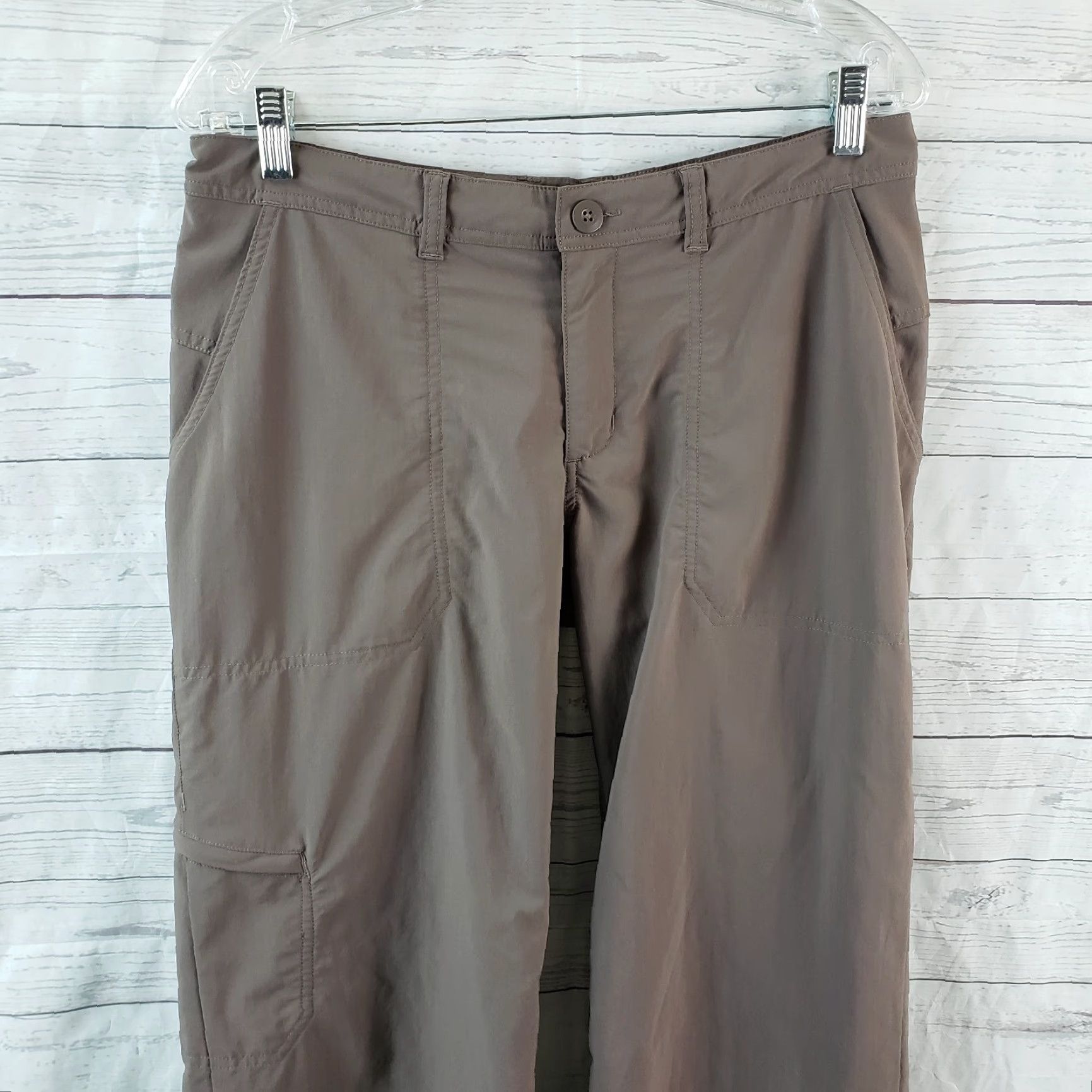 Patagonia Patagonia Womens Cropped Pants Sz 8 Taupe Mid Rise Cargo Pocket Pants Women's 8 Brown Cropped Pockets Patagonia Size 30" / US 8 / IT 44 - 2 Thumbnail