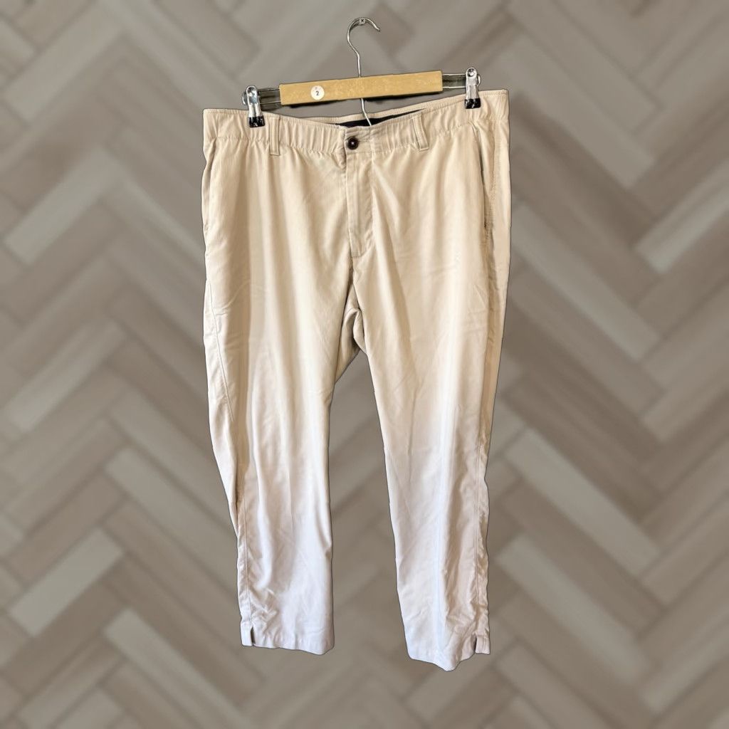 Under Armour Under Armour Mens Khaki Chino Athletic Pants Size 38 x 30 Size US 38 / EU 54 - 1 Thumbnail