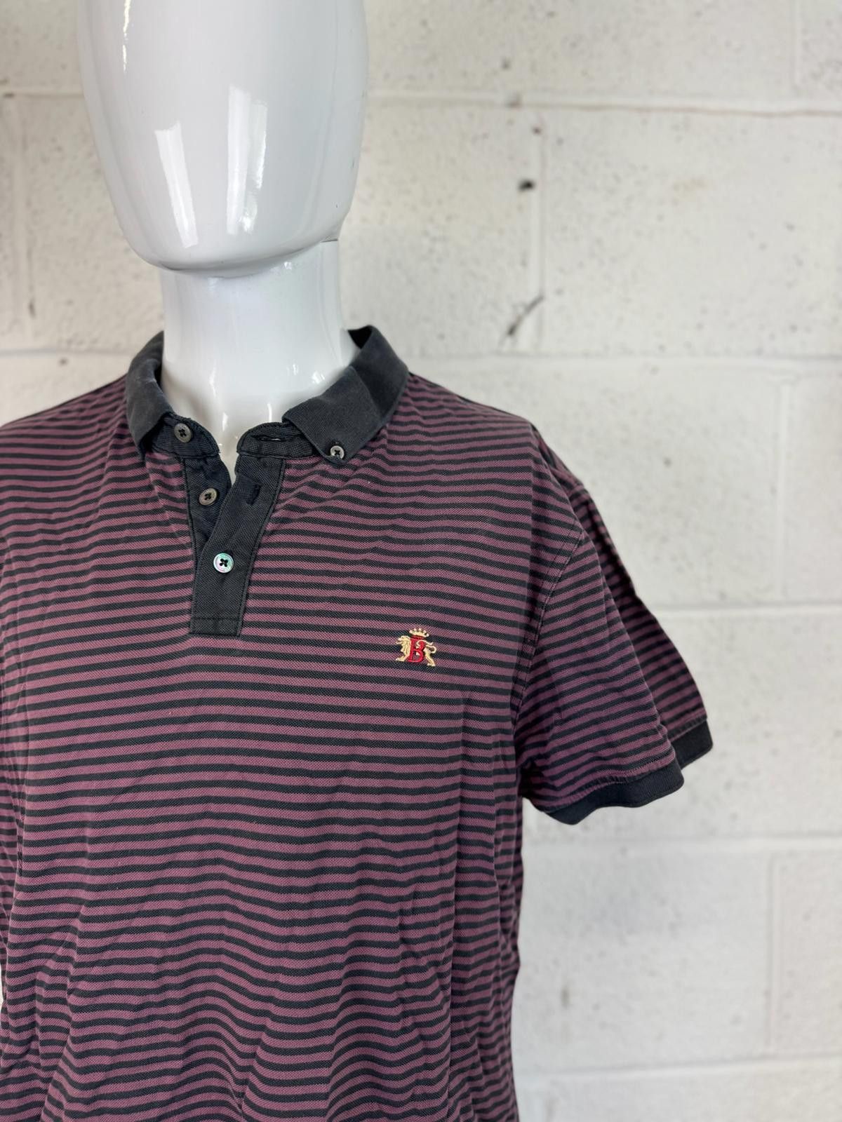 Baracuta Baracuta Men's Striped Polo Shirt Size 2XL Size US XXL / EU 58 / 5 - 2 Thumbnail