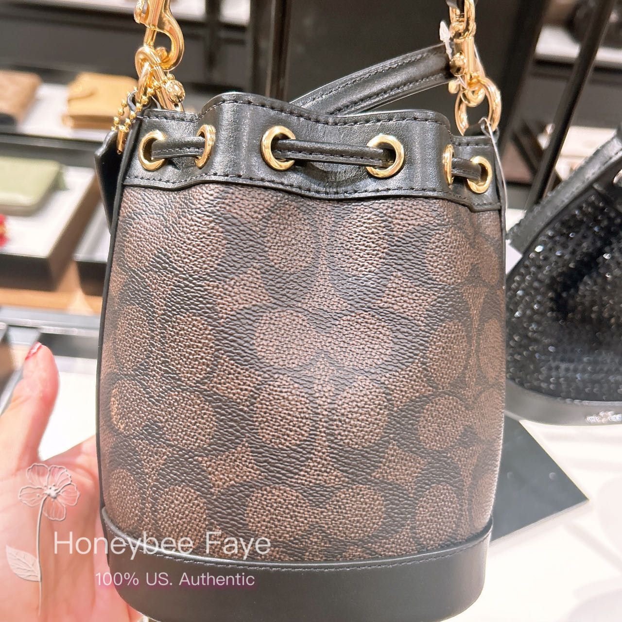 Coach Mini Bucket Bag In Signature Canvas CW299 Size ONE SIZE - 3 Thumbnail