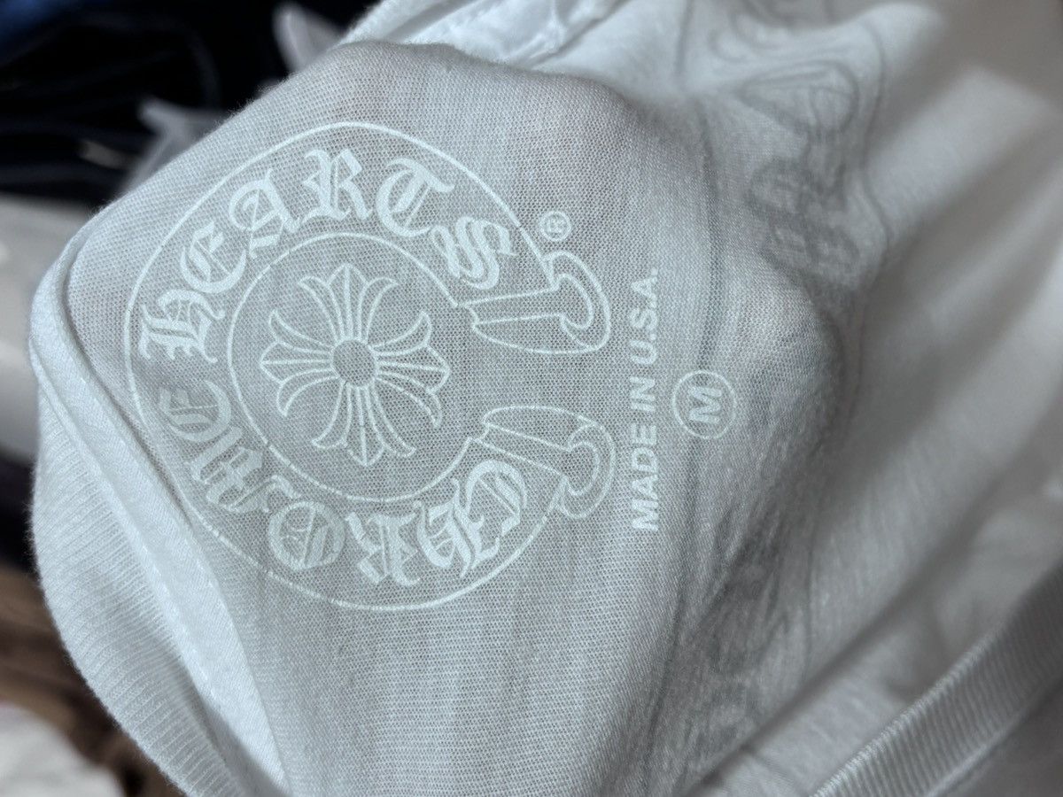 Chrome Hearts Chrome Hearts Scroll Logo White Tee Size US M / EU 48-50 / 2 - 5 Thumbnail