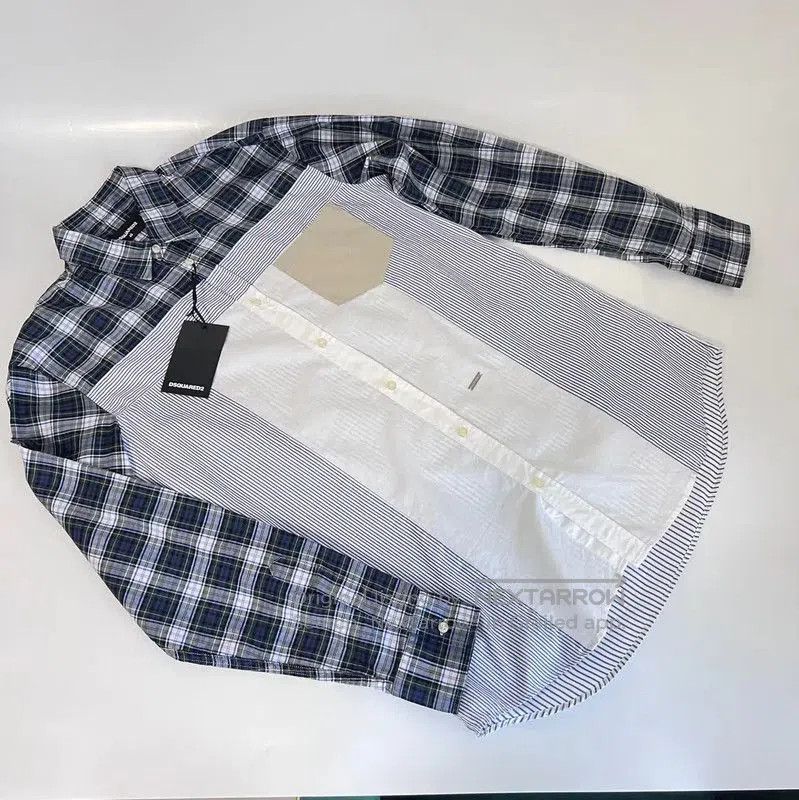 Dsquared2 DSQUARED2 Multicolored Long Sleeve Cotton Shirt . Size US S / EU 44-46 / 1 - 2 Thumbnail