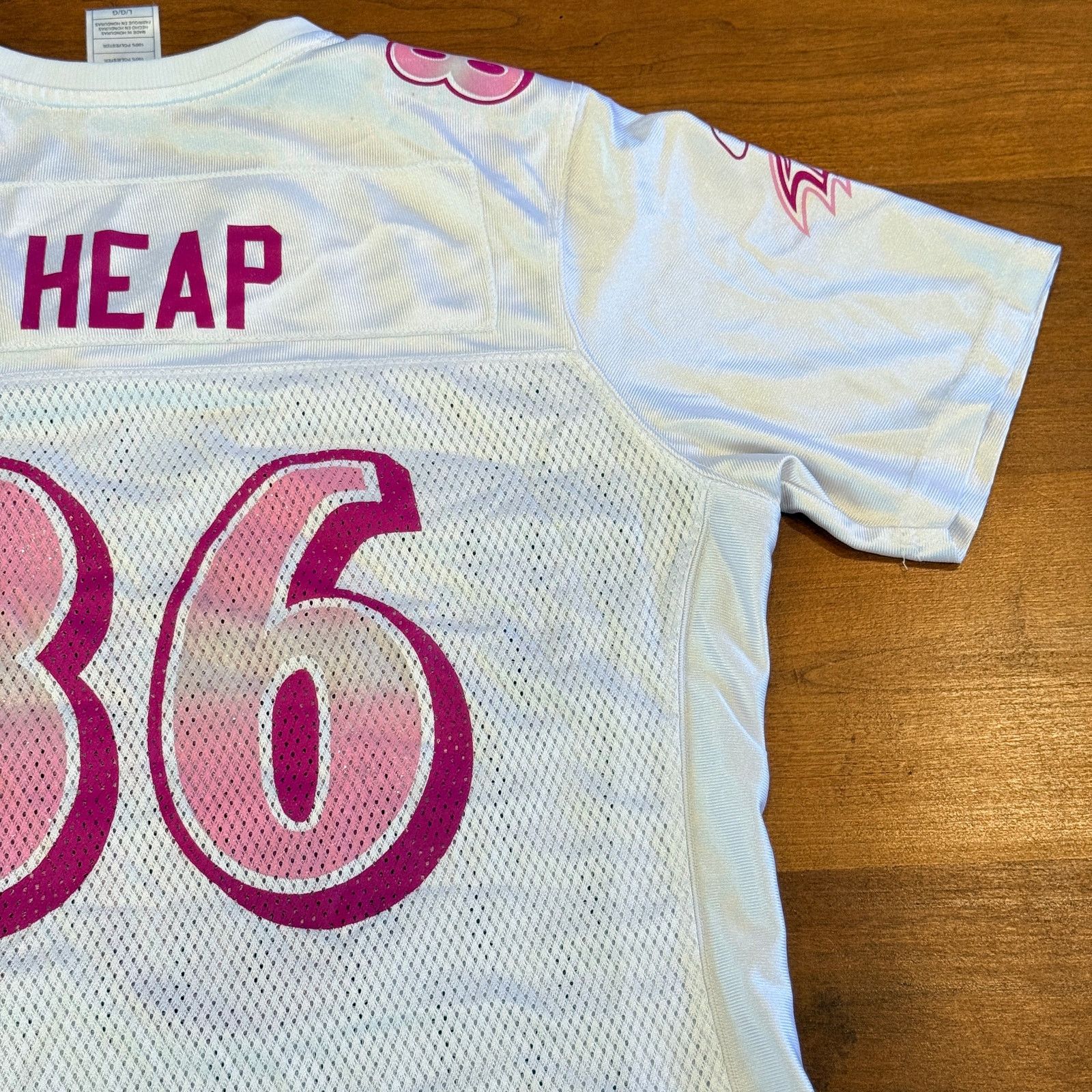 Reebok Todd Heap Baltimore Ravens Reebok Pink Jersey - Size L Size L / US 10 / IT 46 - 3 Thumbnail