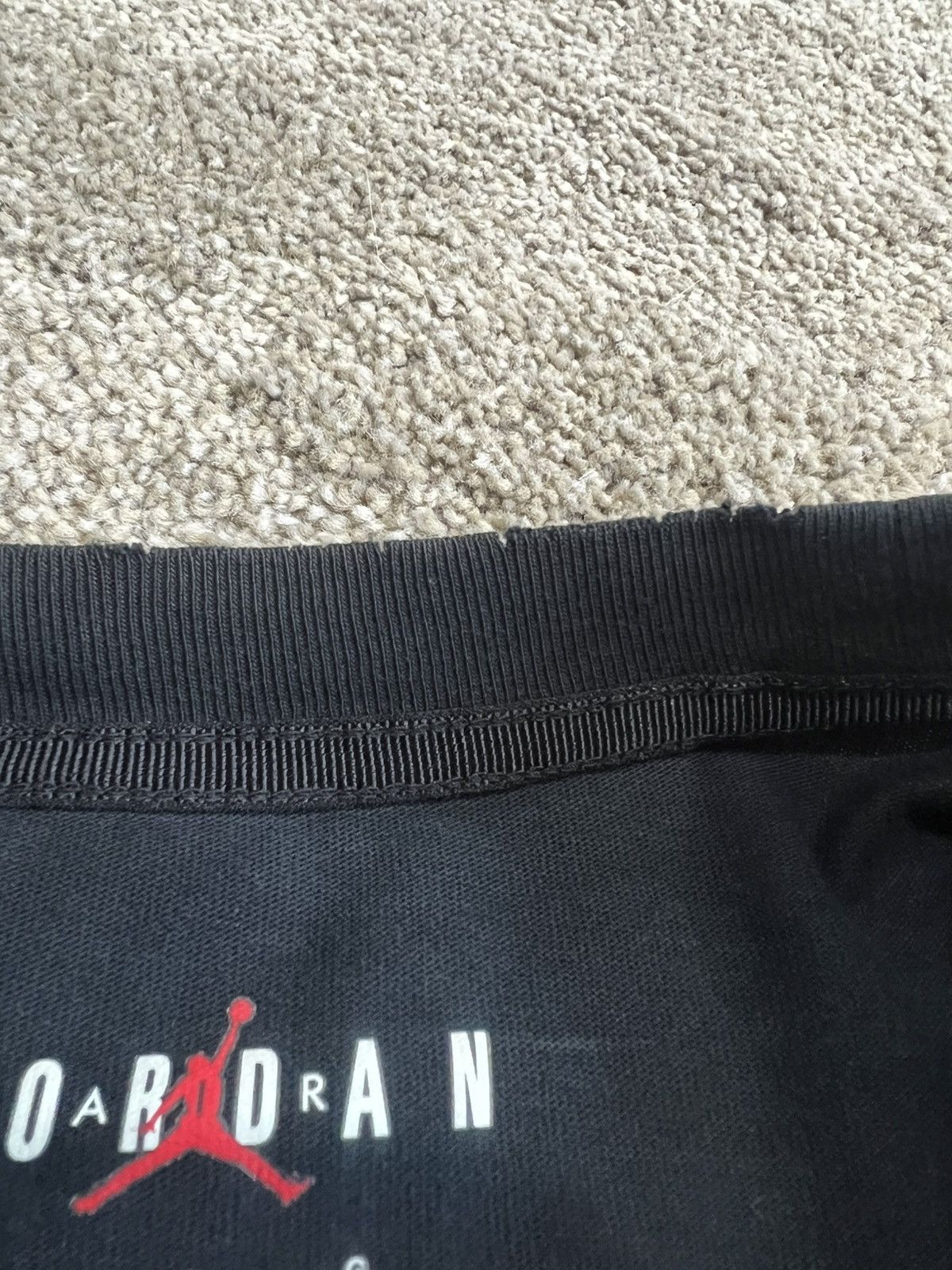Jordan Brand × Off-White OFF-WHITE X Air Jordan Tee Black Mens Size Large Size US L / EU 52-54 / 3 - 6 Thumbnail